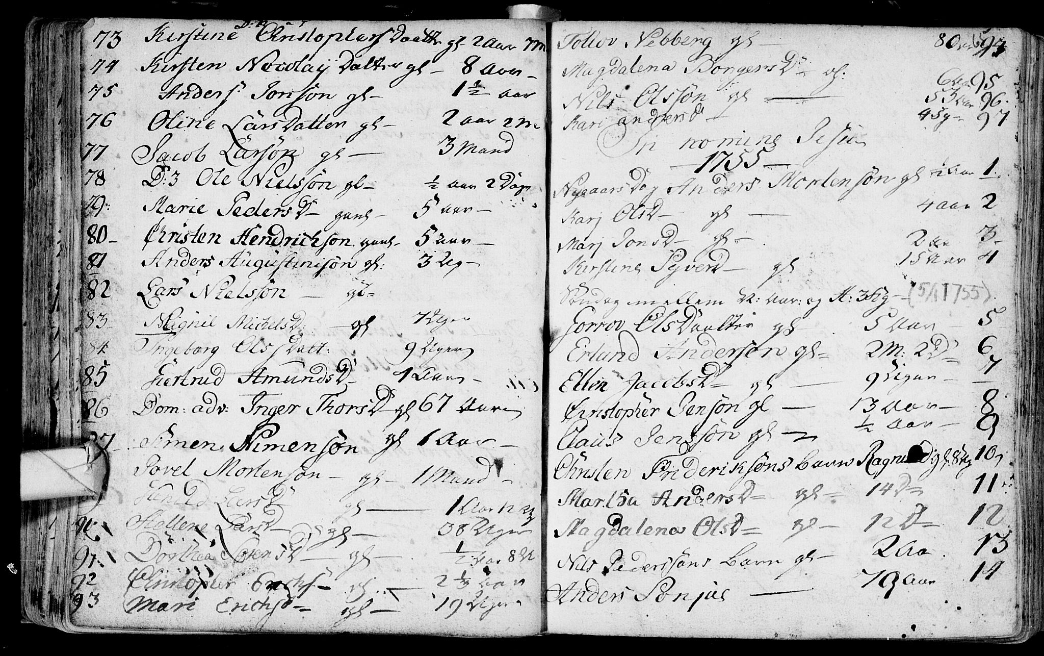 Eiker kirkebøker, AV/SAKO-A-4/F/Fa/L0007: Parish register (official) no. I 7 /1, 1733-1808, p. 65