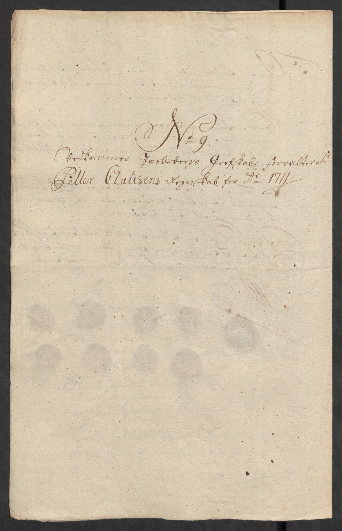 Rentekammeret inntil 1814, Reviderte regnskaper, Fogderegnskap, RA/EA-4092/R32/L1876: Fogderegnskap Jarlsberg grevskap, 1711, p. 355