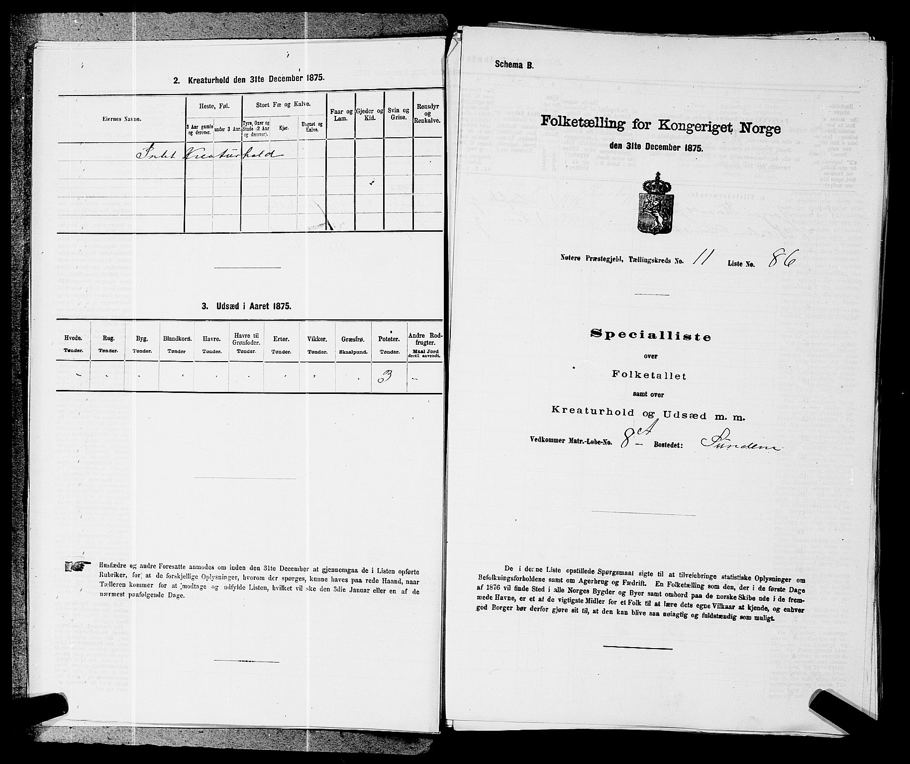 SAKO, 1875 census for 0722P Nøtterøy, 1875, p. 2142