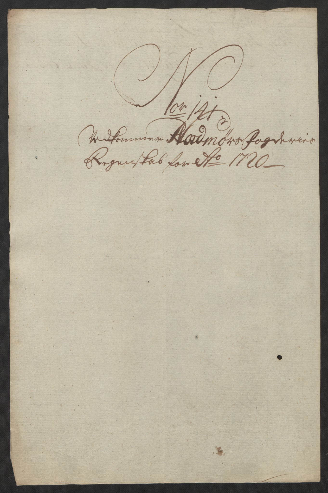Rentekammeret inntil 1814, Reviderte regnskaper, Fogderegnskap, RA/EA-4092/R56/L3753: Fogderegnskap Nordmøre, 1720, p. 488