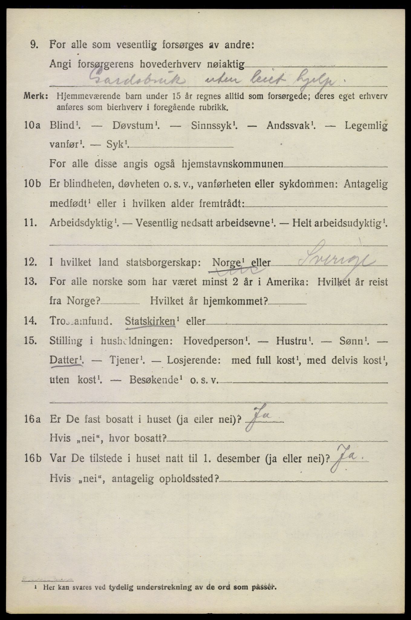 SAKO, 1920 census for Sem, 1920, p. 7096