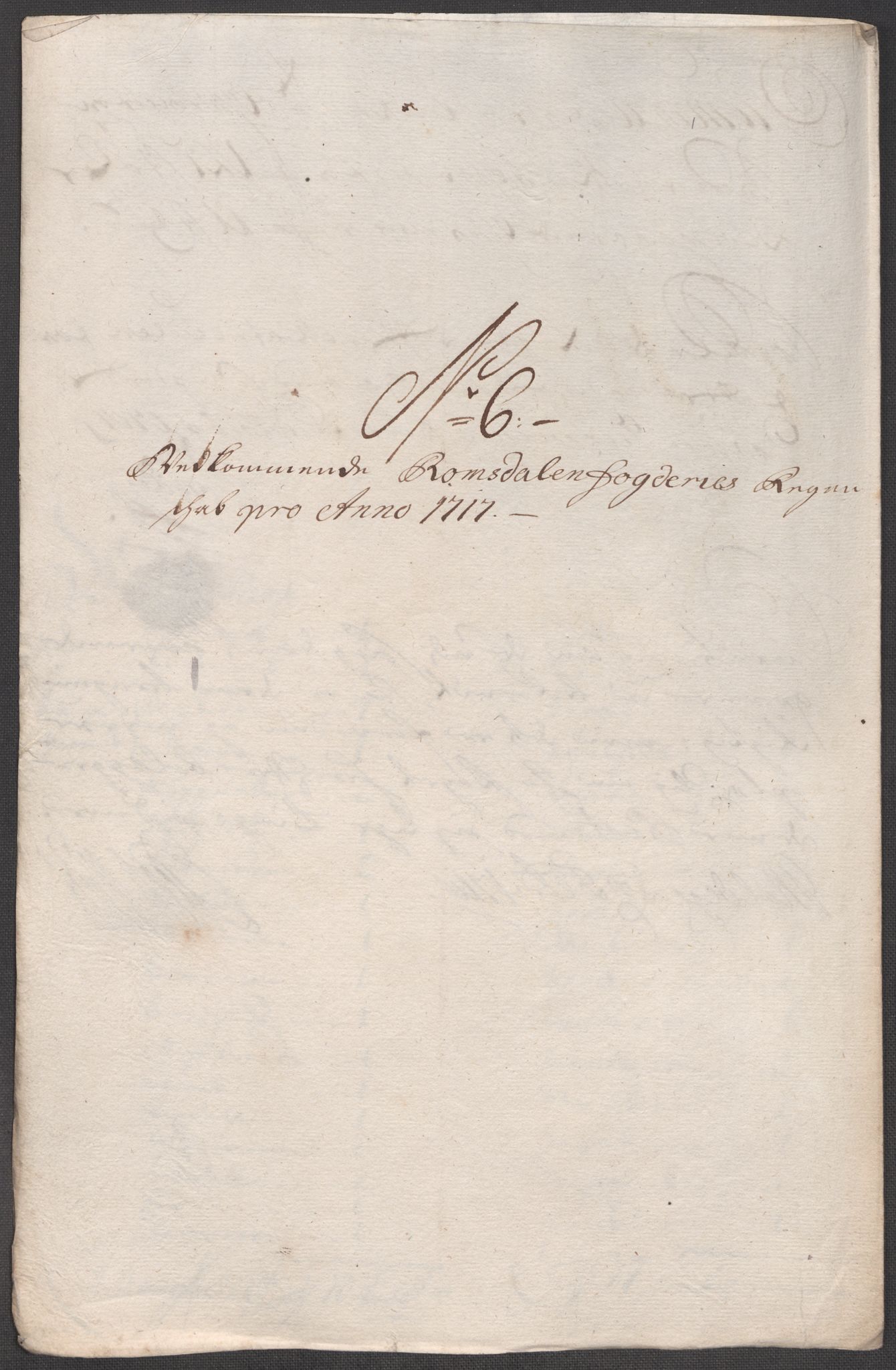 Rentekammeret inntil 1814, Reviderte regnskaper, Fogderegnskap, RA/EA-4092/R55/L3664: Fogderegnskap Romsdal, 1717, p. 92
