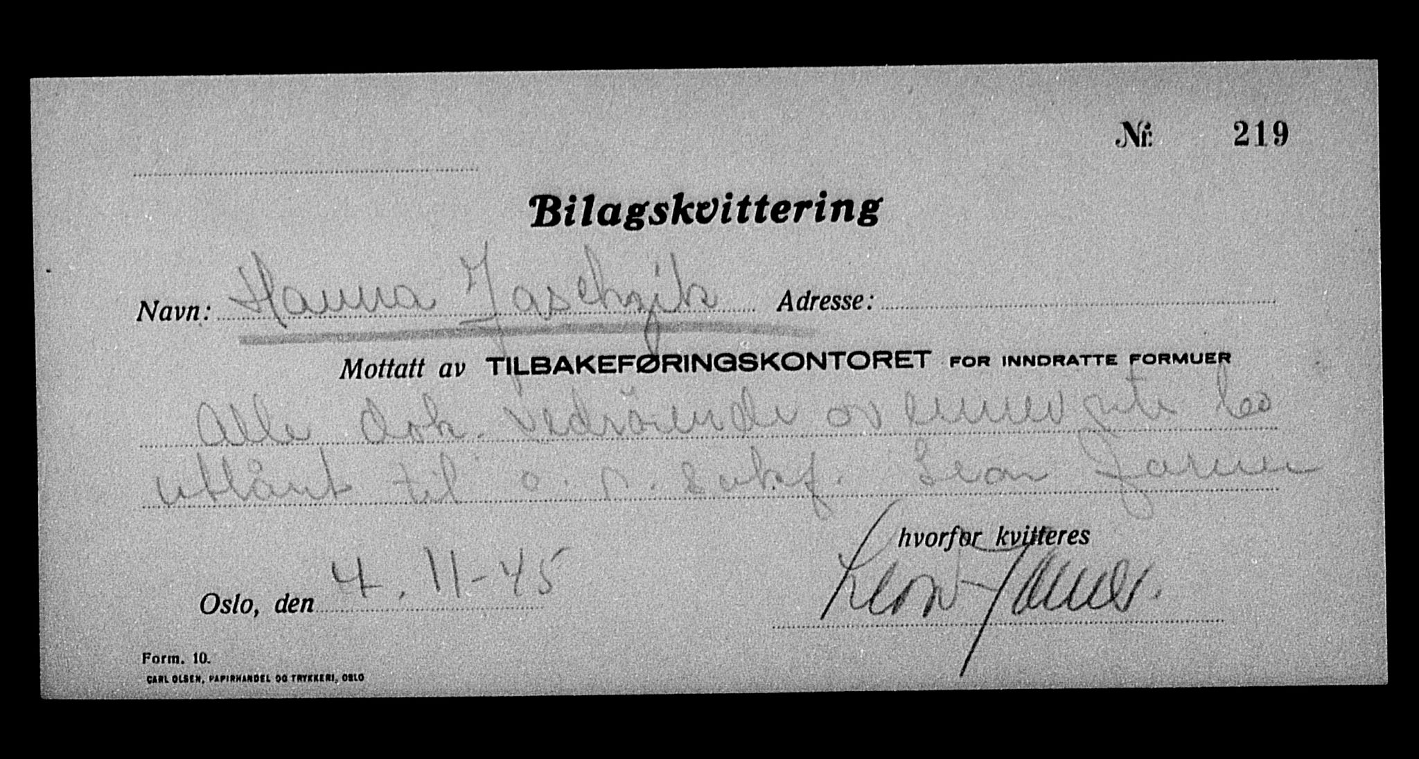 Justisdepartementet, Tilbakeføringskontoret for inndratte formuer, AV/RA-S-1564/H/Hc/Hcc/L0947: --, 1945-1947, p. 424