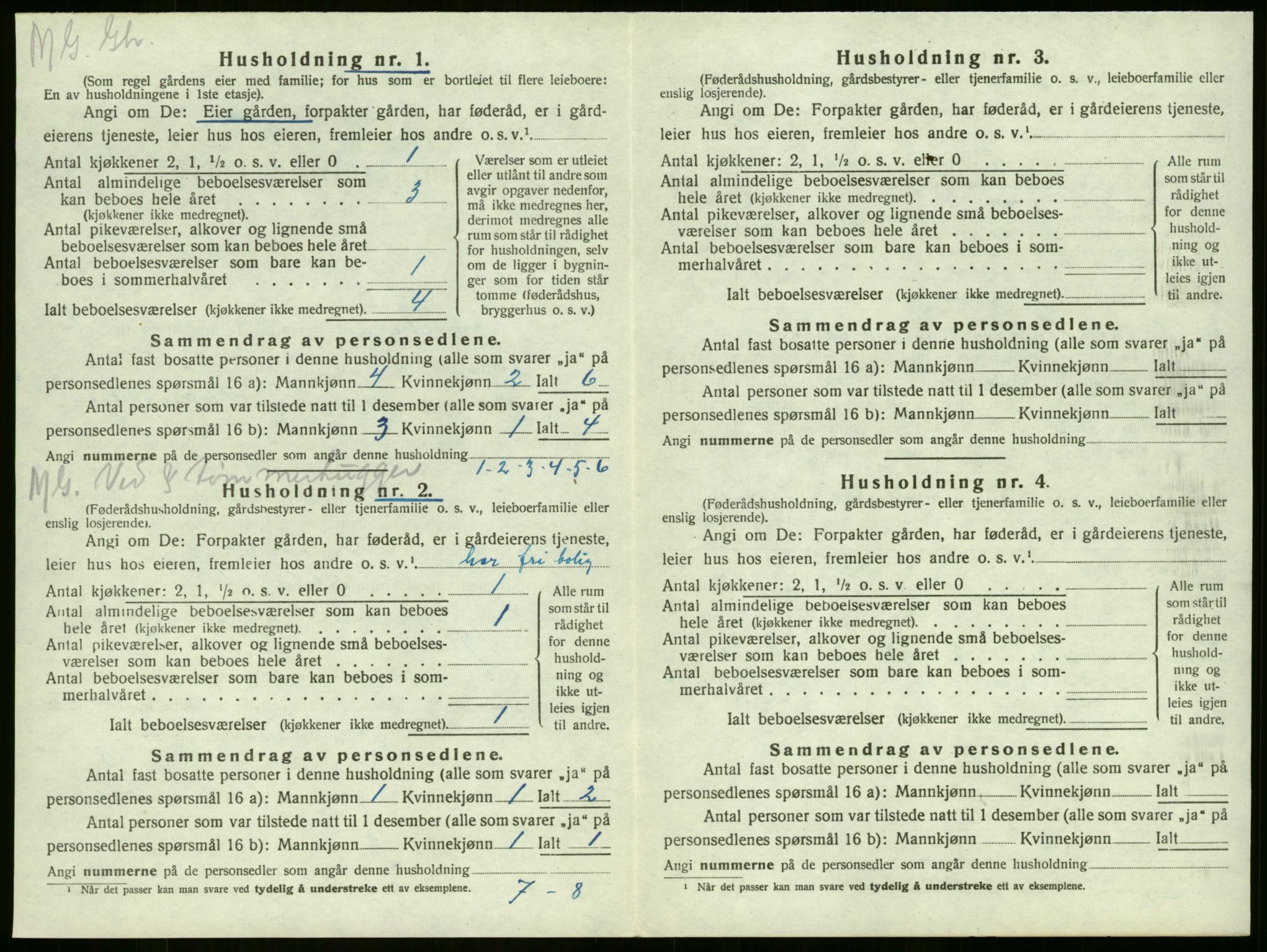 SAKO, 1920 census for Sandeherred, 1920, p. 130