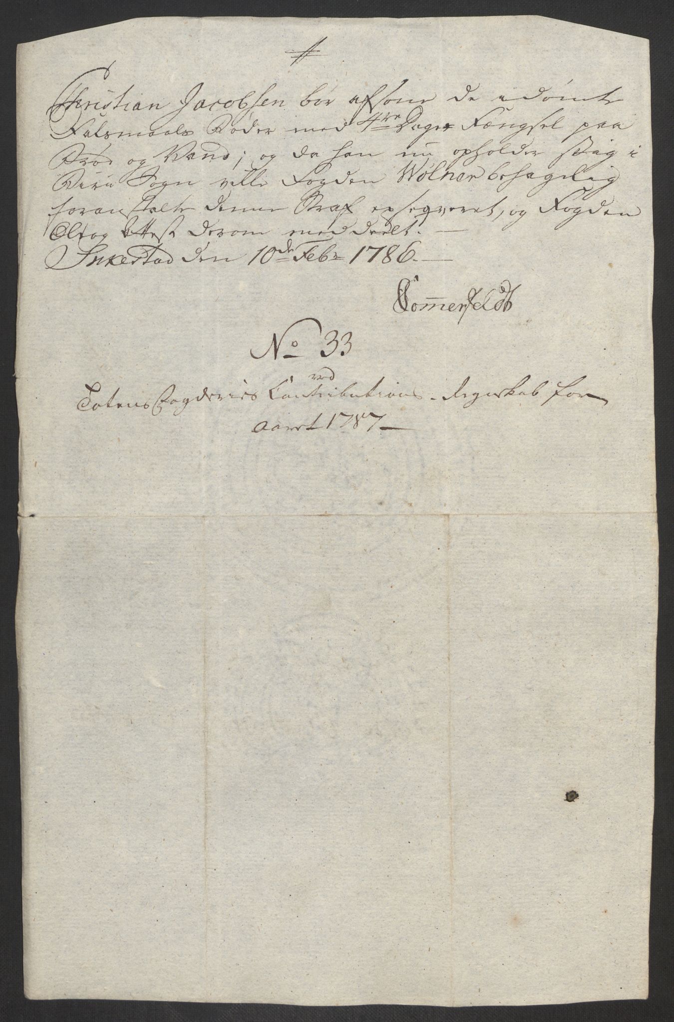 Rentekammeret inntil 1814, Reviderte regnskaper, Fogderegnskap, AV/RA-EA-4092/R19/L1374: Fogderegnskap Toten, Hadeland og Vardal, 1787, p. 131