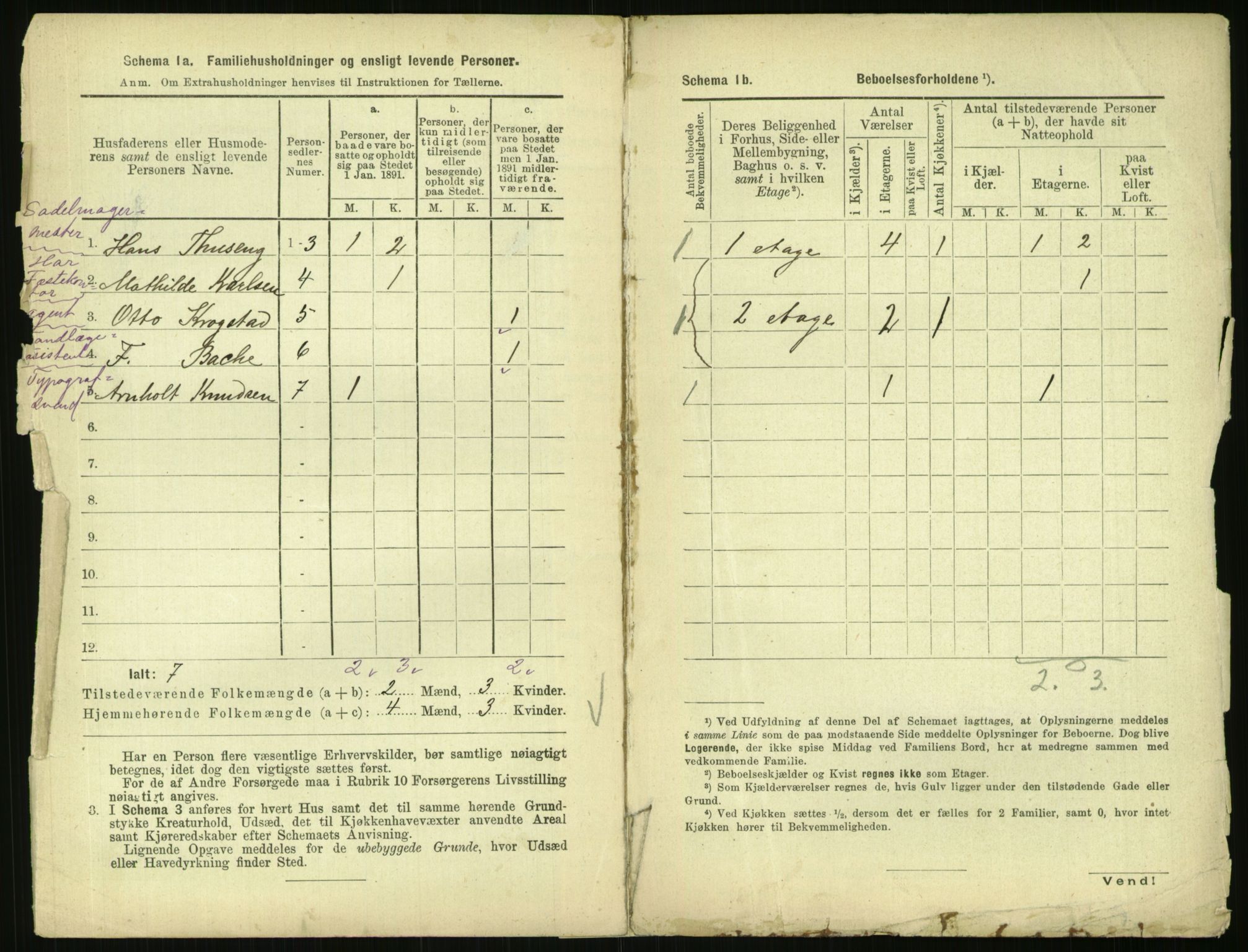 RA, 1891 census for 0301 Kristiania, 1891, p. 15909