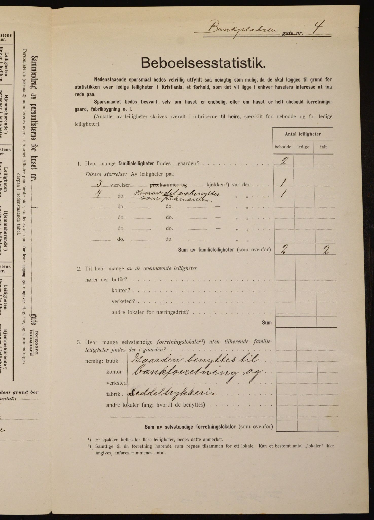 OBA, Municipal Census 1912 for Kristiania, 1912, p. 3245