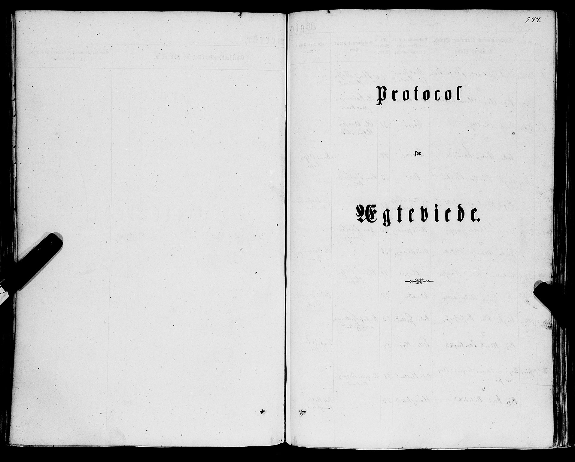 Tysnes sokneprestembete, SAB/A-78601/H/Haa: Parish register (official) no. A 11, 1860-1871, p. 244
