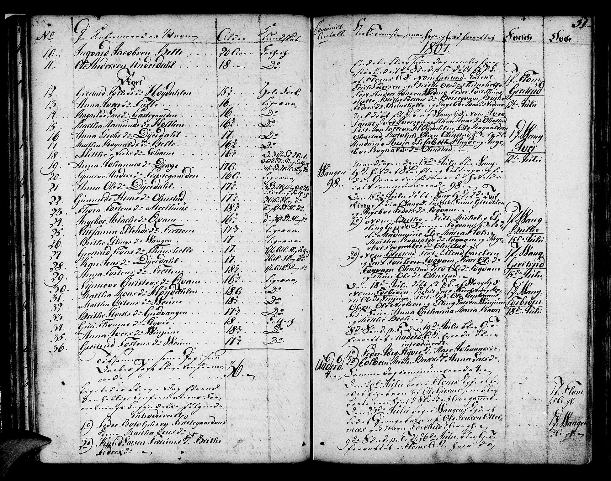 Aurland sokneprestembete, SAB/A-99937/H/Ha/Haa/L0005: Parish register (official) no. A 5, 1801-1821, p. 51