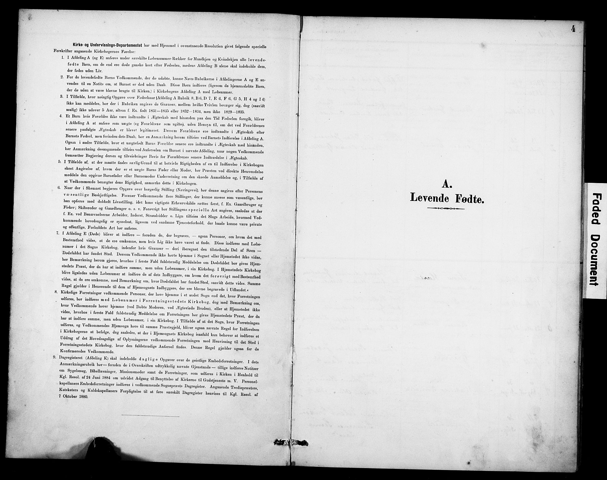 Rennesøy sokneprestkontor, SAST/A -101827/H/Ha/Haa/L0015: Parish register (official) no. A 15, 1891-1908, p. 4