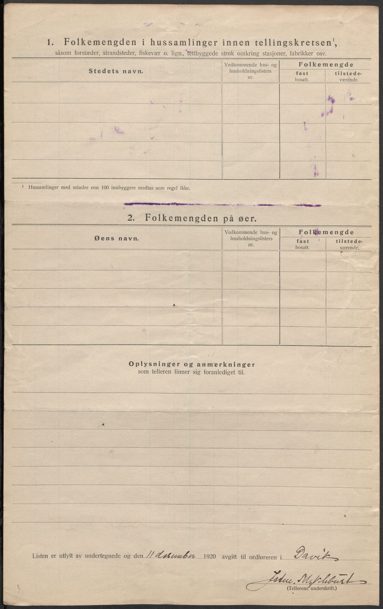 SAB, 1920 census for Davik, 1920, p. 55