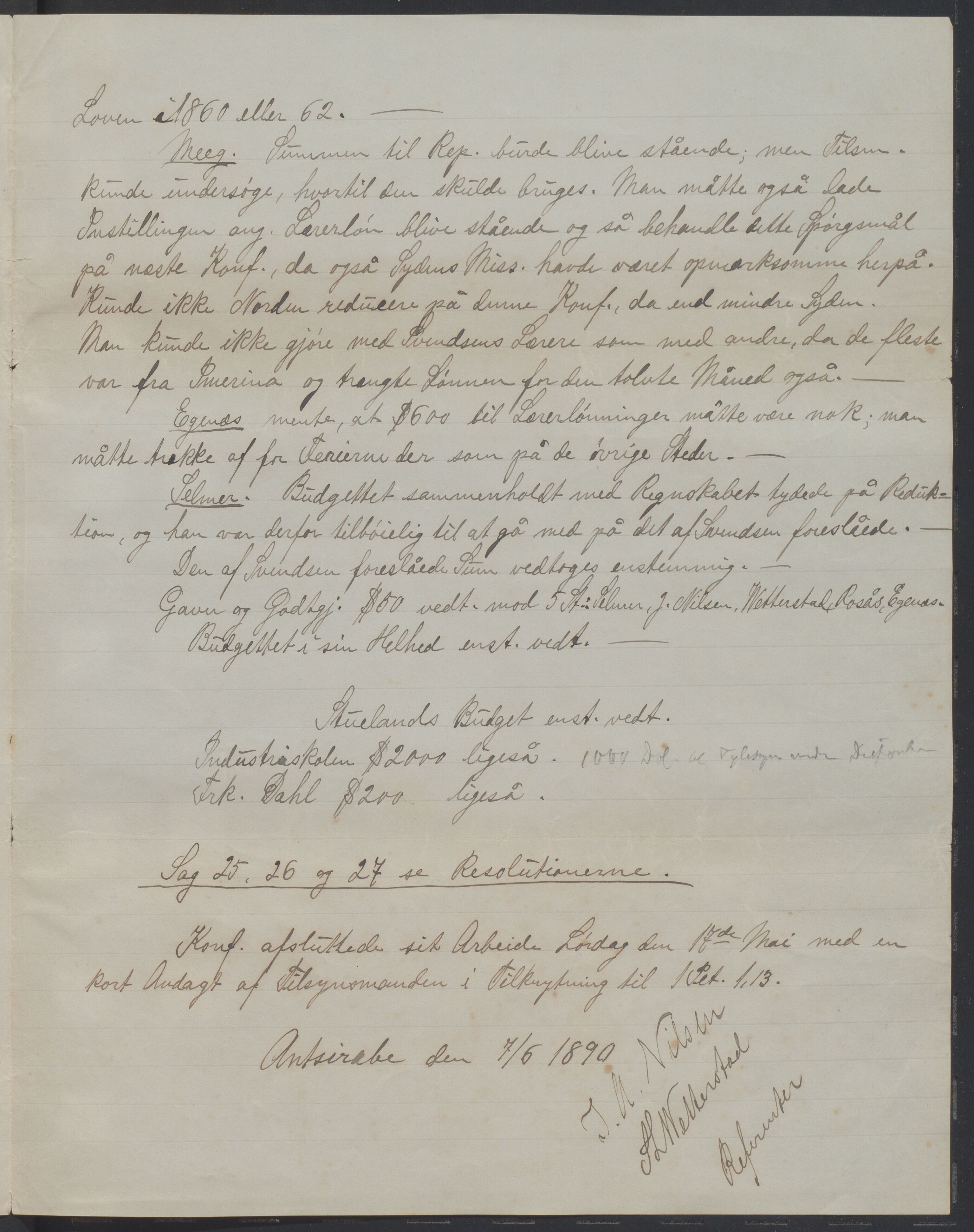 Det Norske Misjonsselskap - hovedadministrasjonen, VID/MA-A-1045/D/Da/Daa/L0038/0001: Konferansereferat og årsberetninger / Konferansereferat fra Madagaskar Innland., 1890