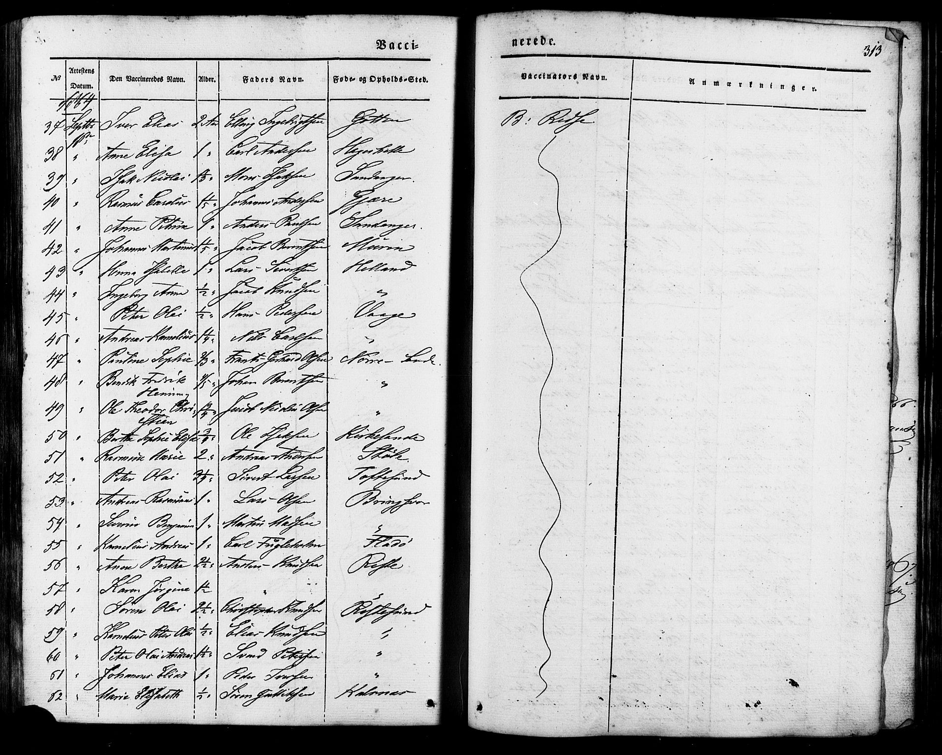 Ministerialprotokoller, klokkerbøker og fødselsregistre - Møre og Romsdal, AV/SAT-A-1454/503/L0034: Parish register (official) no. 503A02, 1841-1884, p. 313