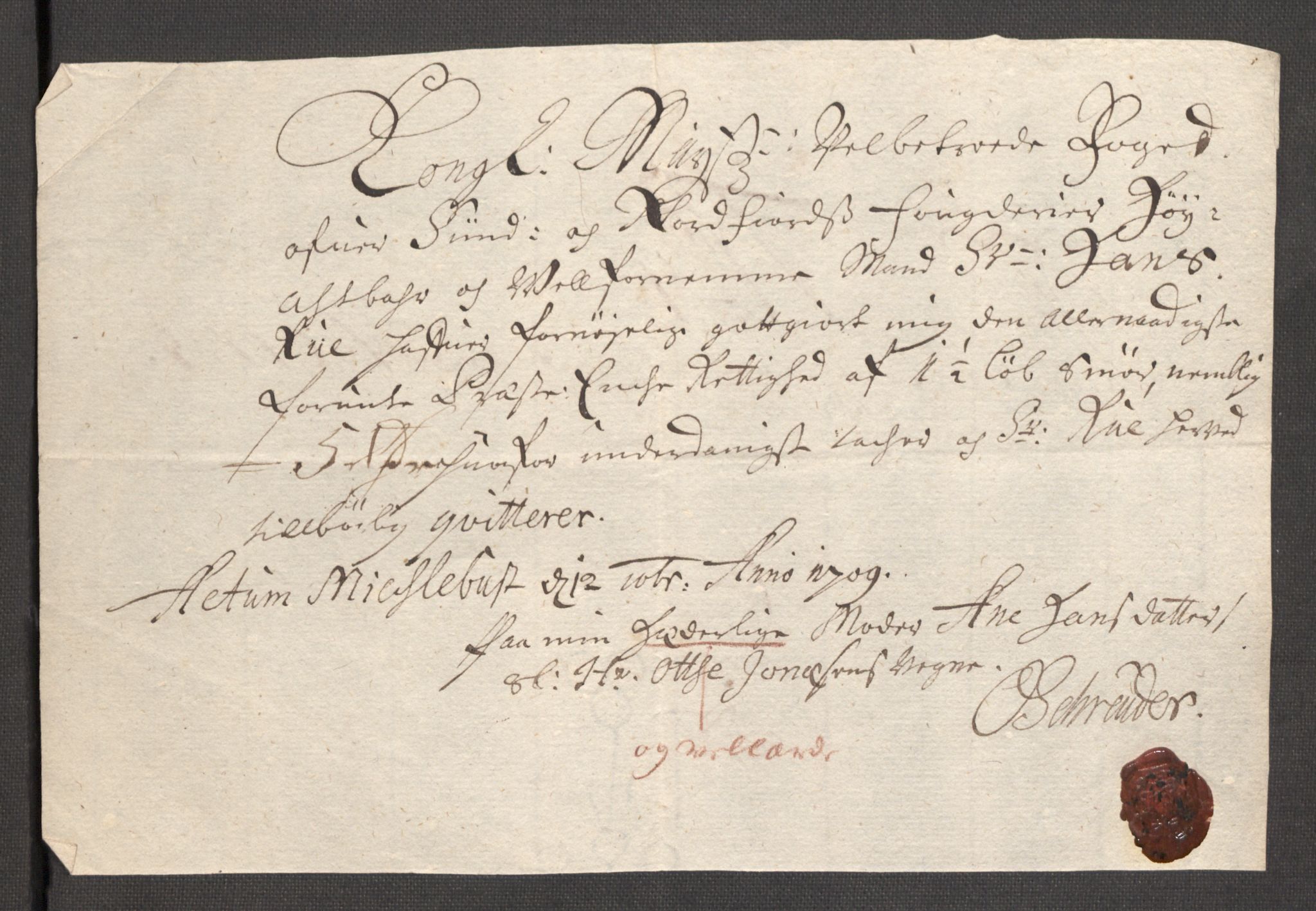 Rentekammeret inntil 1814, Reviderte regnskaper, Fogderegnskap, AV/RA-EA-4092/R53/L3432: Fogderegnskap Sunn- og Nordfjord, 1709, p. 155