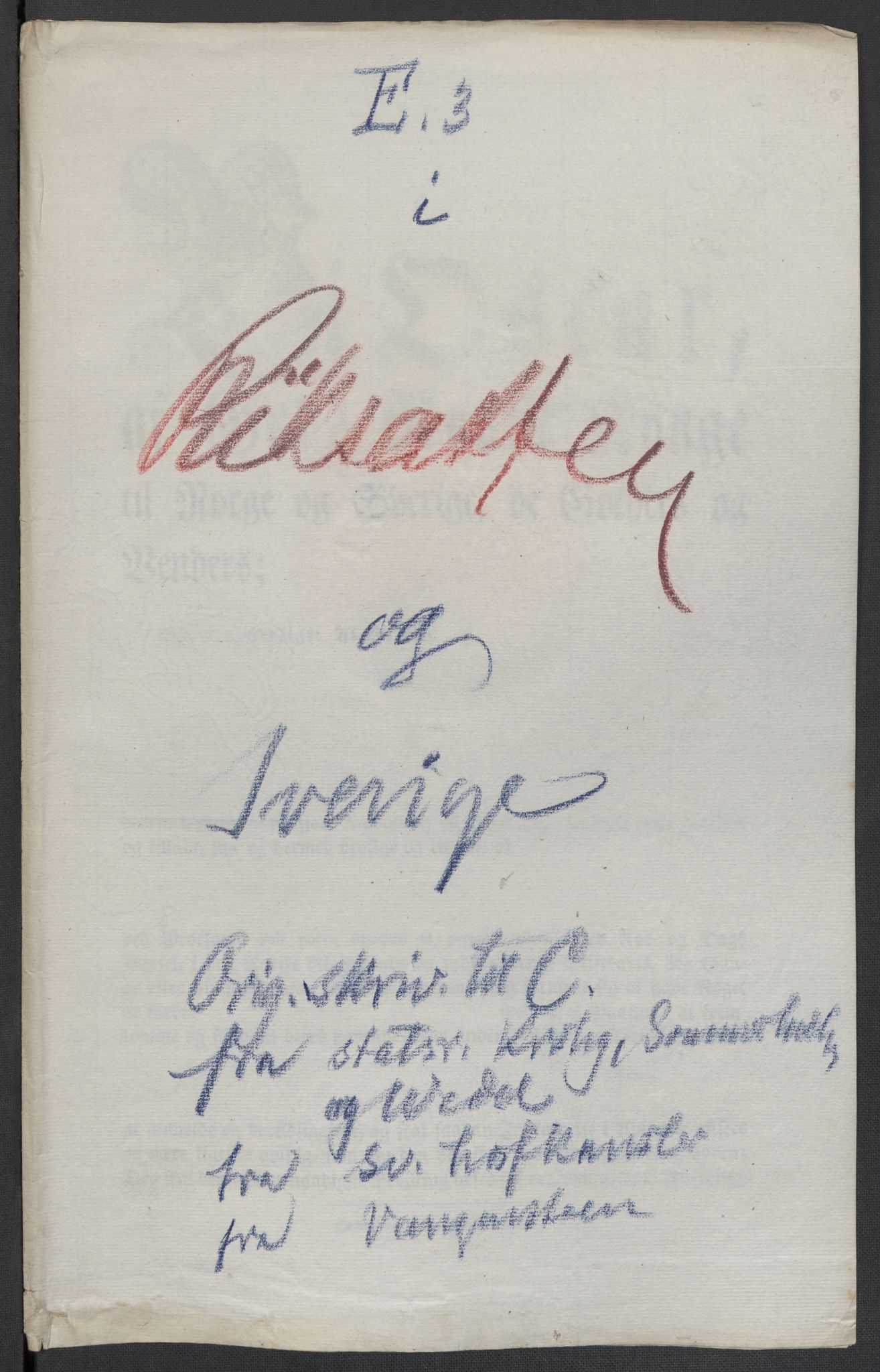 Christie, Wilhelm Frimann Koren, AV/RA-PA-0014/F/L0005: Christies dokumenter fra Stortinget, 1815-1816, p. 218