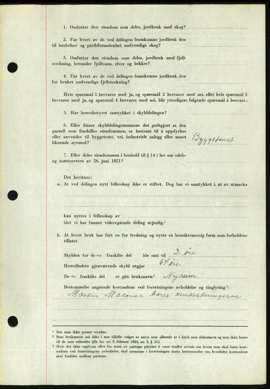 Romsdal sorenskriveri, AV/SAT-A-4149/1/2/2C: Mortgage book no. A21, 1946-1946, Diary no: : 1959/1946