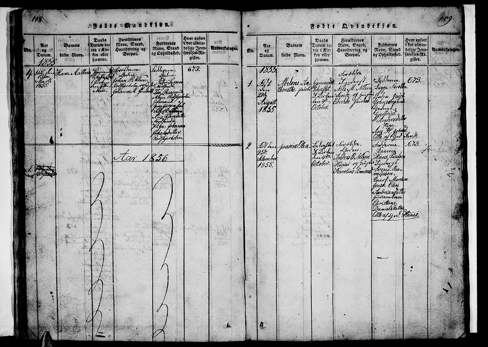 Ministerialprotokoller, klokkerbøker og fødselsregistre - Nordland, AV/SAT-A-1459/840/L0581: Parish register (copy) no. 840C01, 1820-1873, p. 118-119