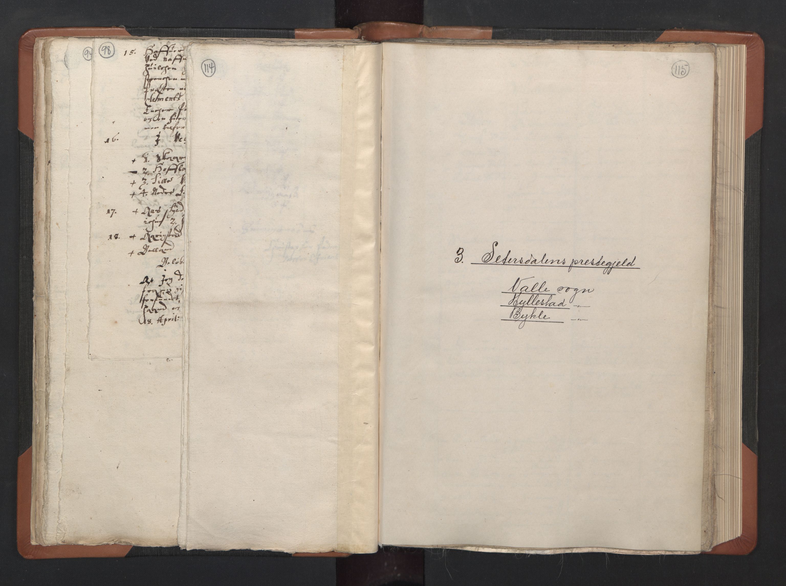 RA, Vicar's Census 1664-1666, no. 14: Råbyggelag deanery, 1664-1666, p. 114-115