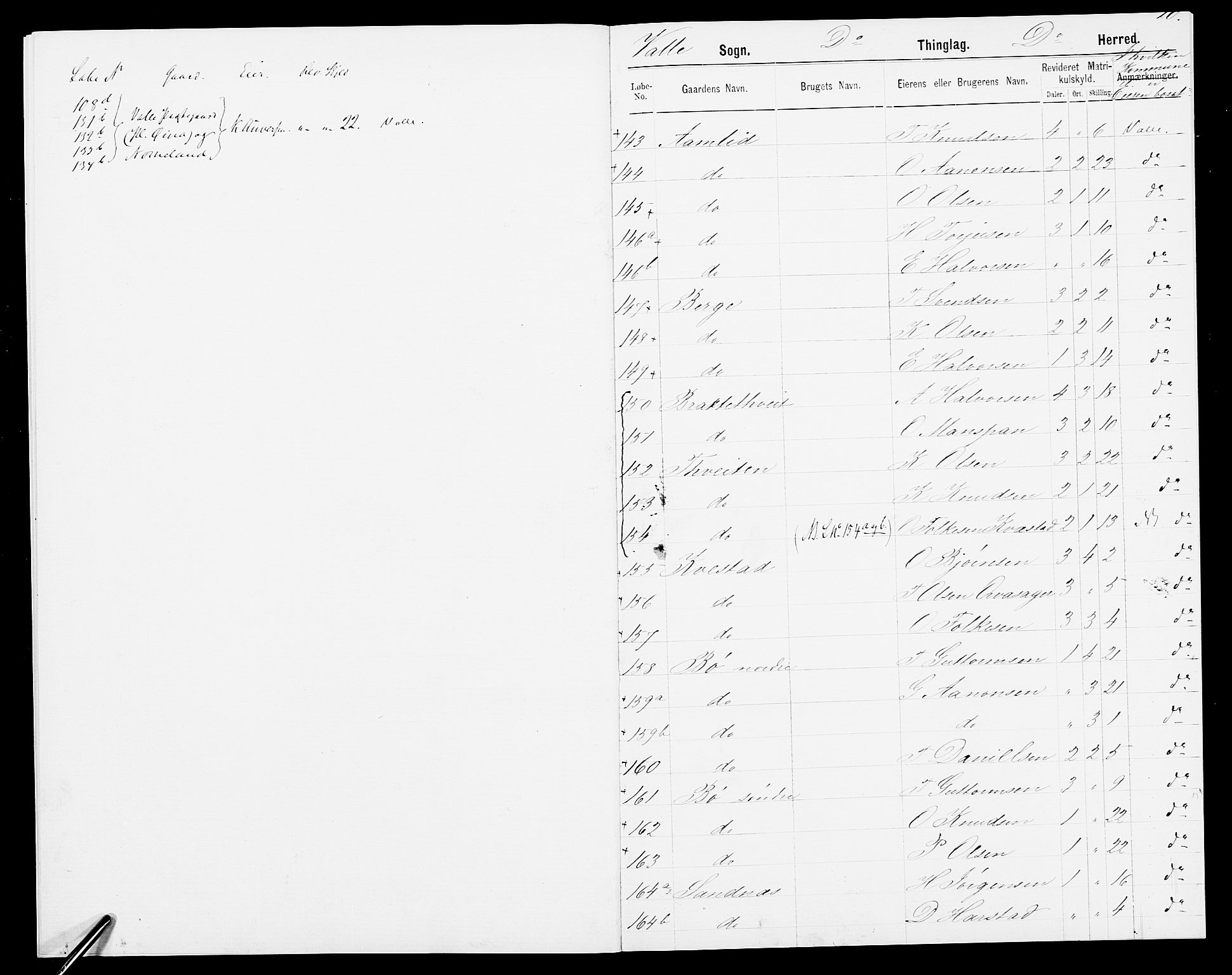 SAK, 1875 census for 0940P Valle, 1875, p. 12