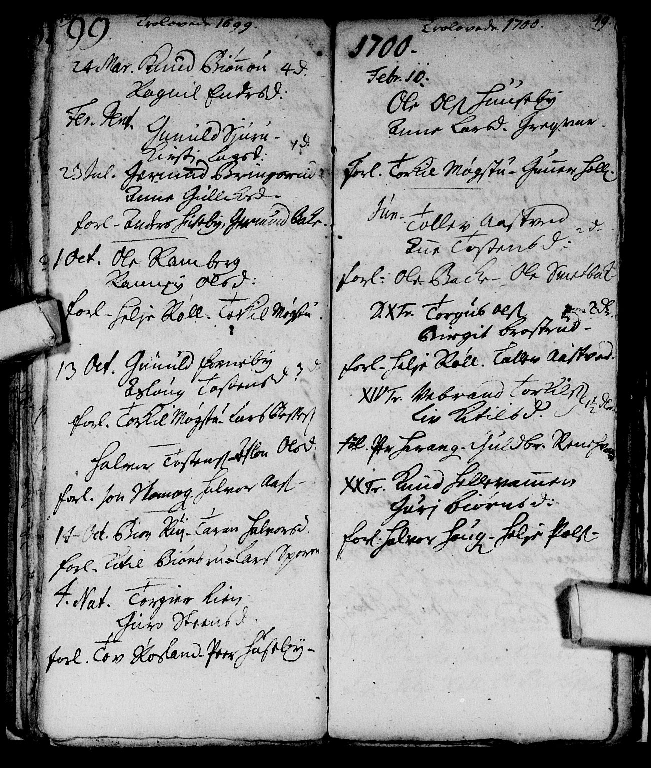 Nore kirkebøker, SAKO/A-238/F/Fc/L0001: Parish register (official) no. III 1, 1696-1714, p. 48-49