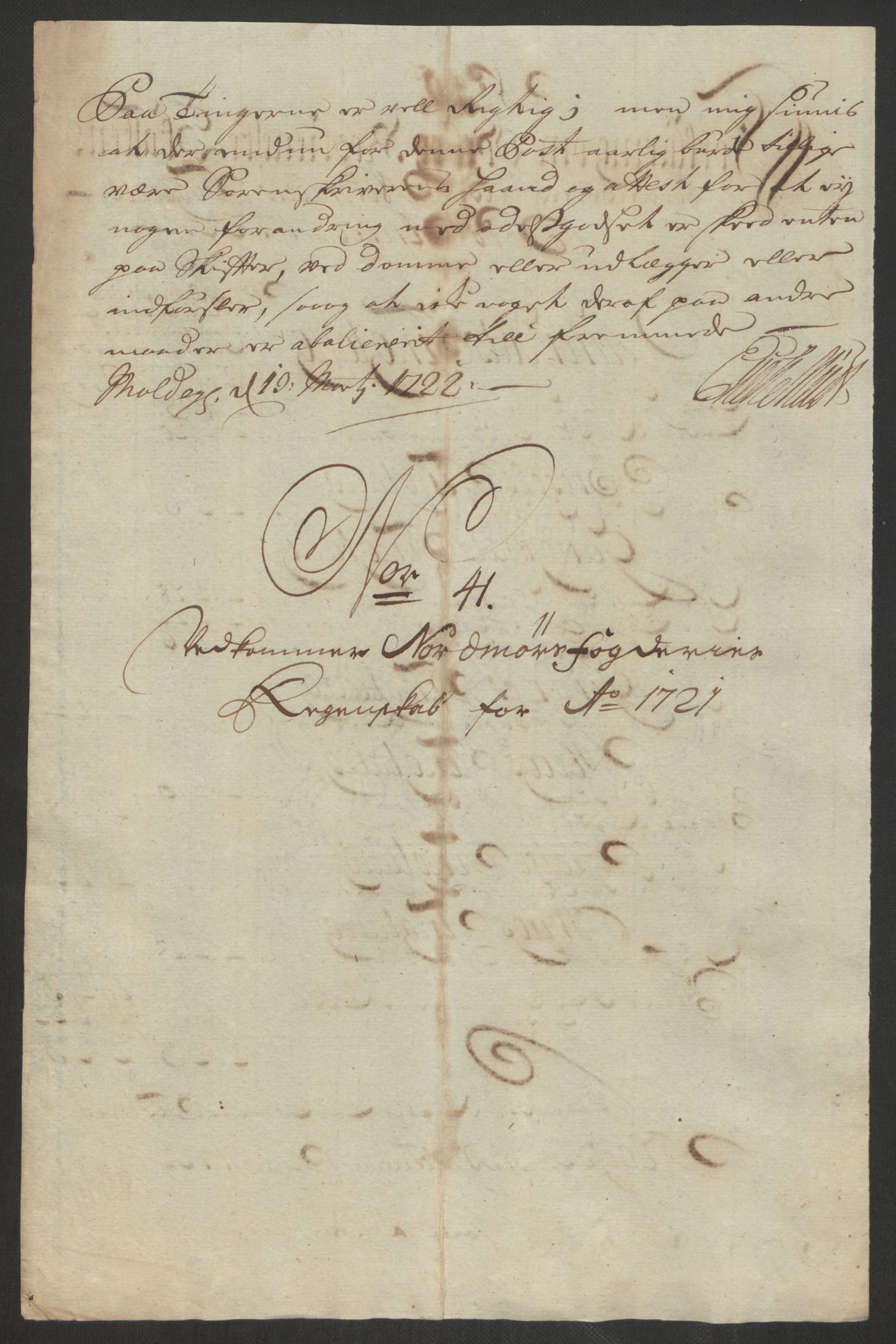 Rentekammeret inntil 1814, Reviderte regnskaper, Fogderegnskap, RA/EA-4092/R56/L3754: Fogderegnskap Nordmøre, 1721, p. 307