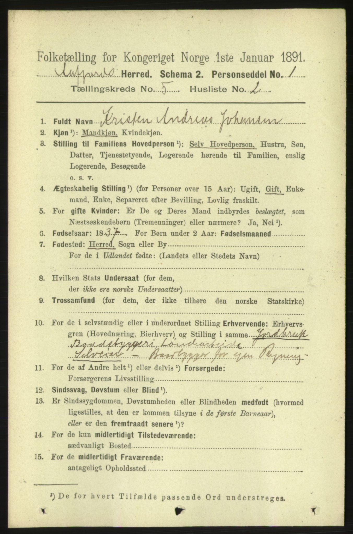 RA, 1891 census for 1630 Åfjord, 1891, p. 1201