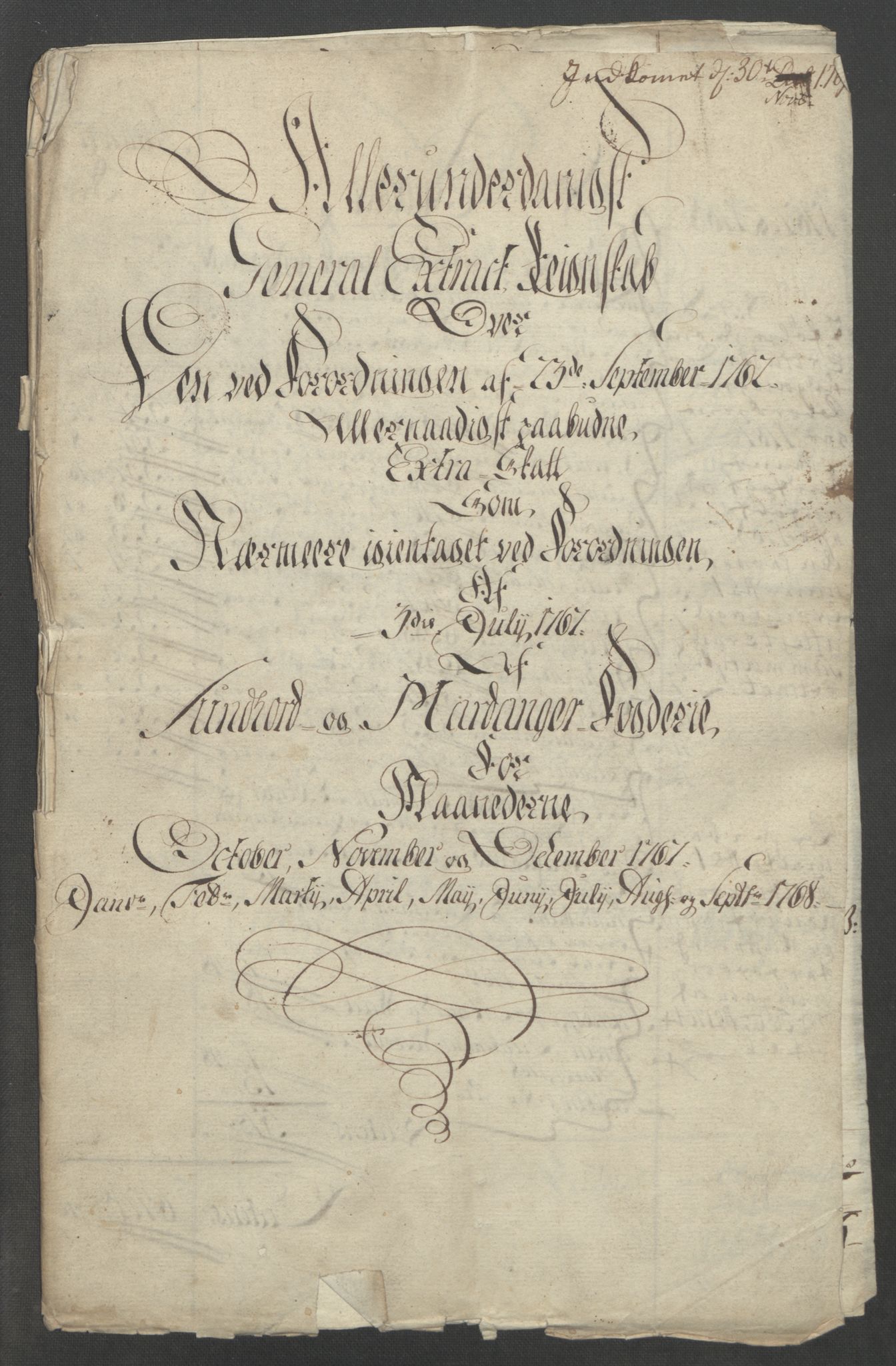 Rentekammeret inntil 1814, Reviderte regnskaper, Fogderegnskap, RA/EA-4092/R48/L3136: Ekstraskatten Sunnhordland og Hardanger, 1762-1772, p. 151