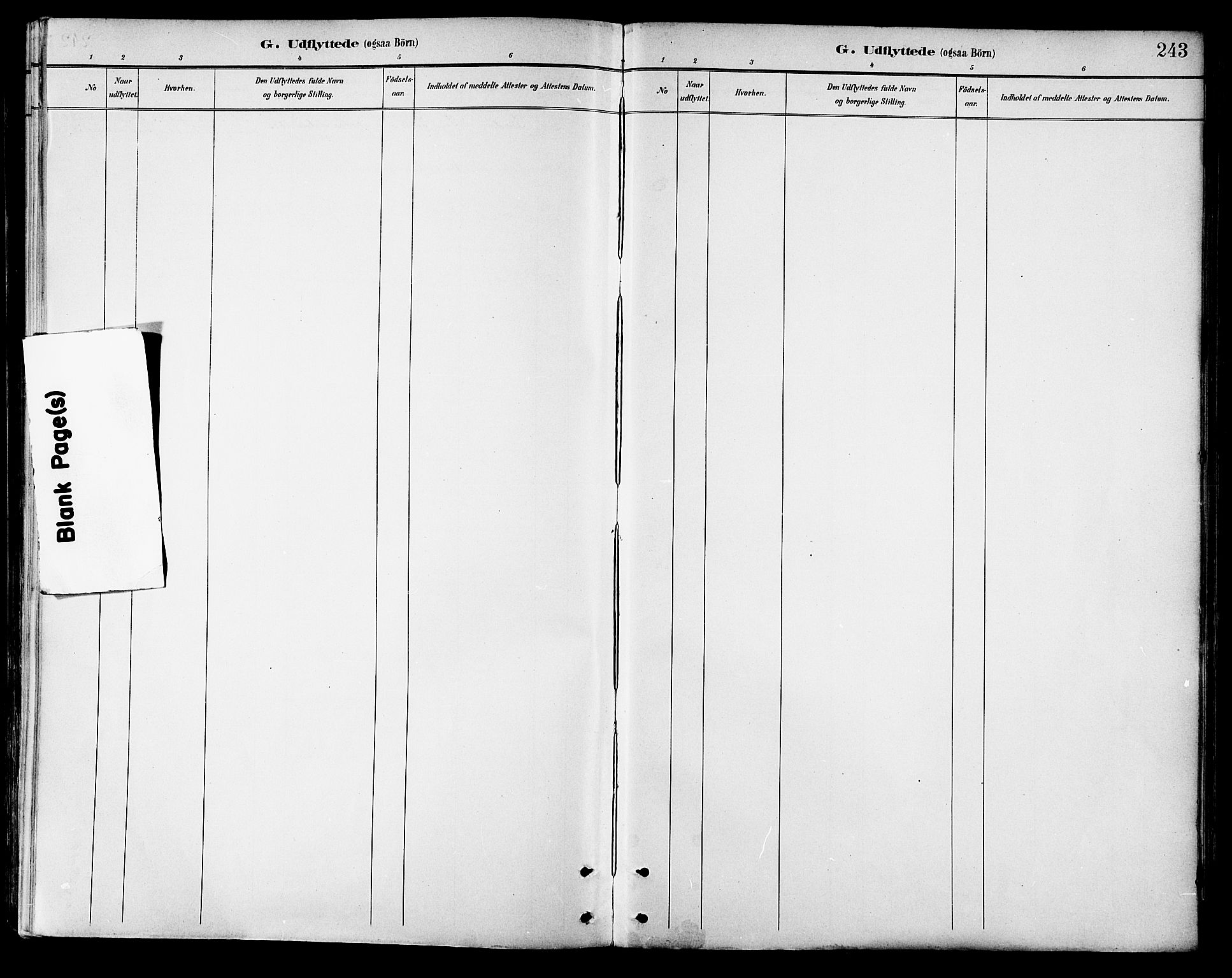 Ministerialprotokoller, klokkerbøker og fødselsregistre - Nordland, AV/SAT-A-1459/881/L1167: Parish register (copy) no. 881C04, 1886-1899, p. 243