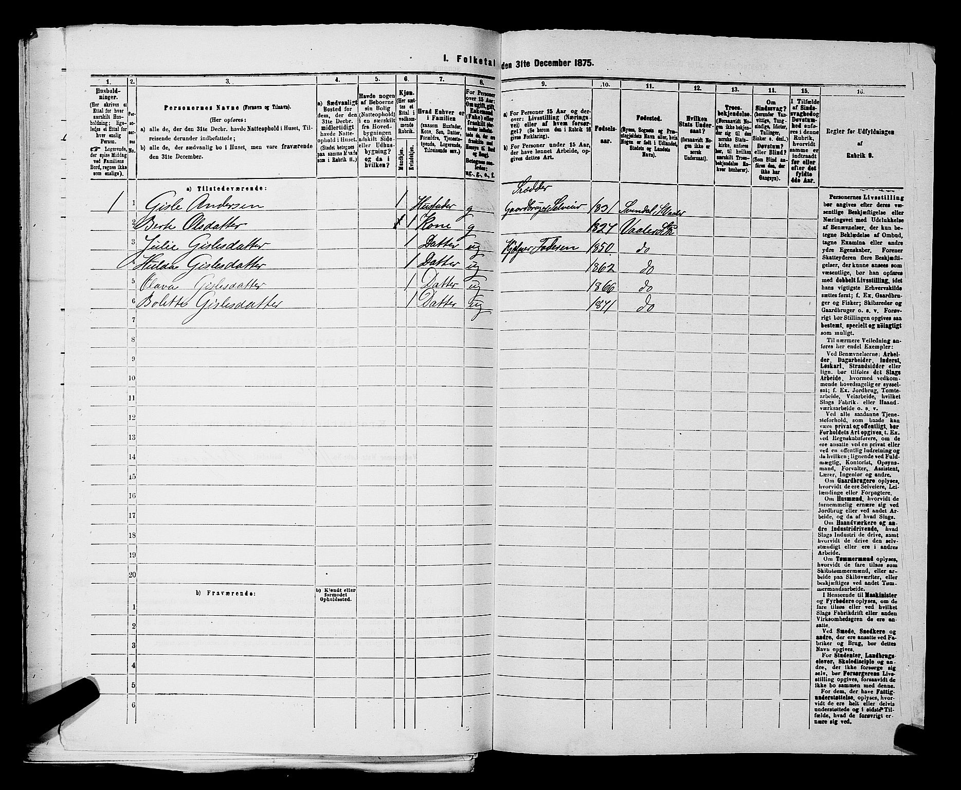 RA, 1875 census for 0137P Våler, 1875, p. 563