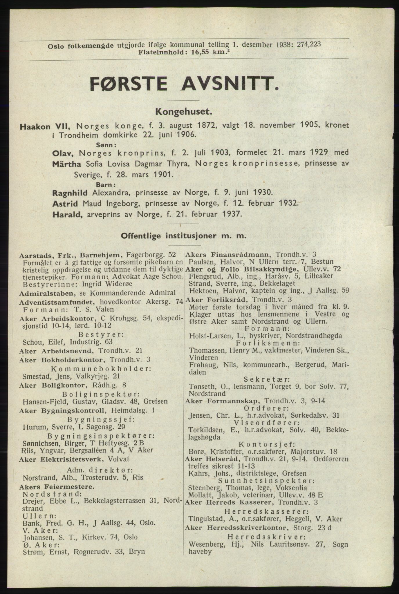 Kristiania/Oslo adressebok, PUBL/-, 1940, p. 17