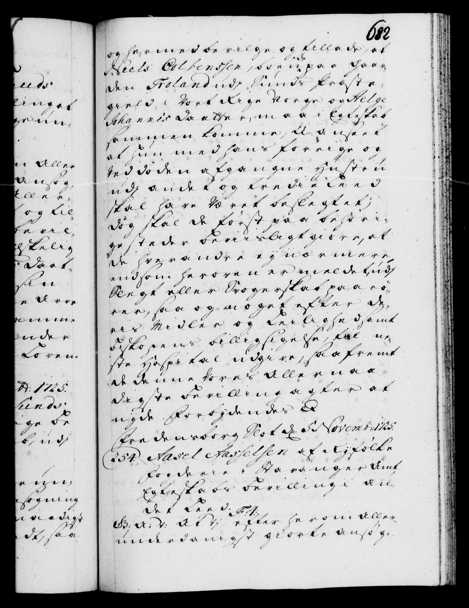 Danske Kanselli 1572-1799, AV/RA-EA-3023/F/Fc/Fca/Fcaa/L0024: Norske registre, 1723-1725, p. 682a