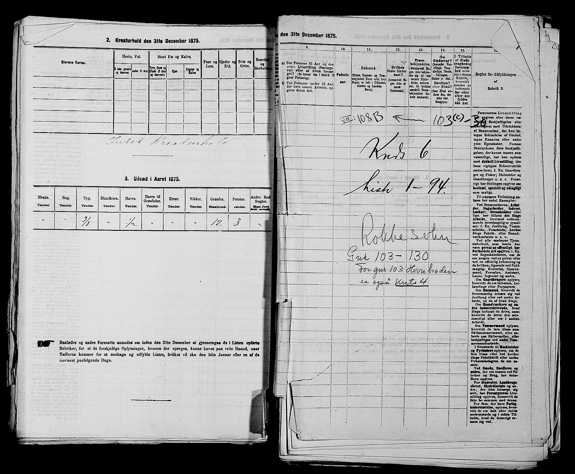 RA, 1875 census for 0116P Berg, 1875, p. 870