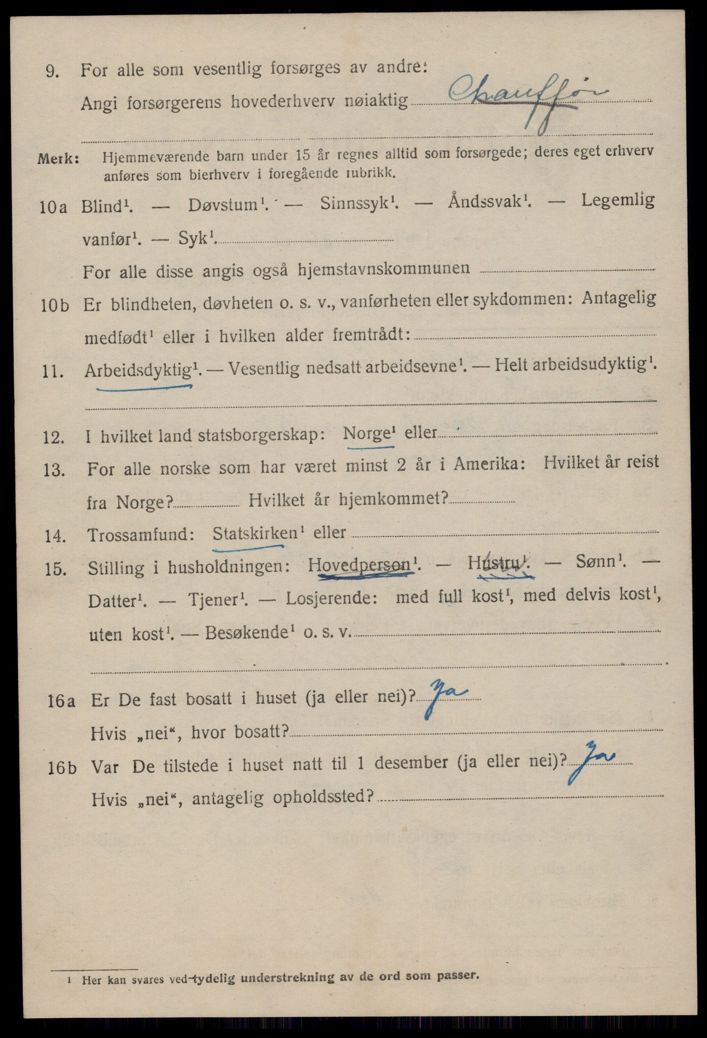 SAST, 1920 census for Stavanger, 1920, p. 66655