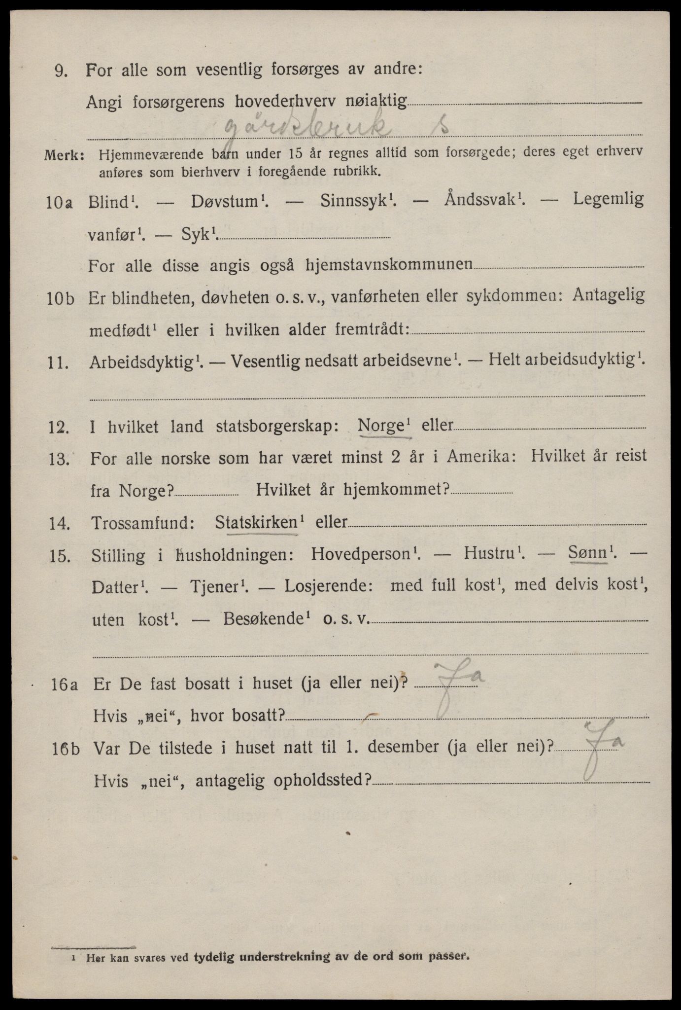 SAST, 1920 census for Skudenes, 1920, p. 5517