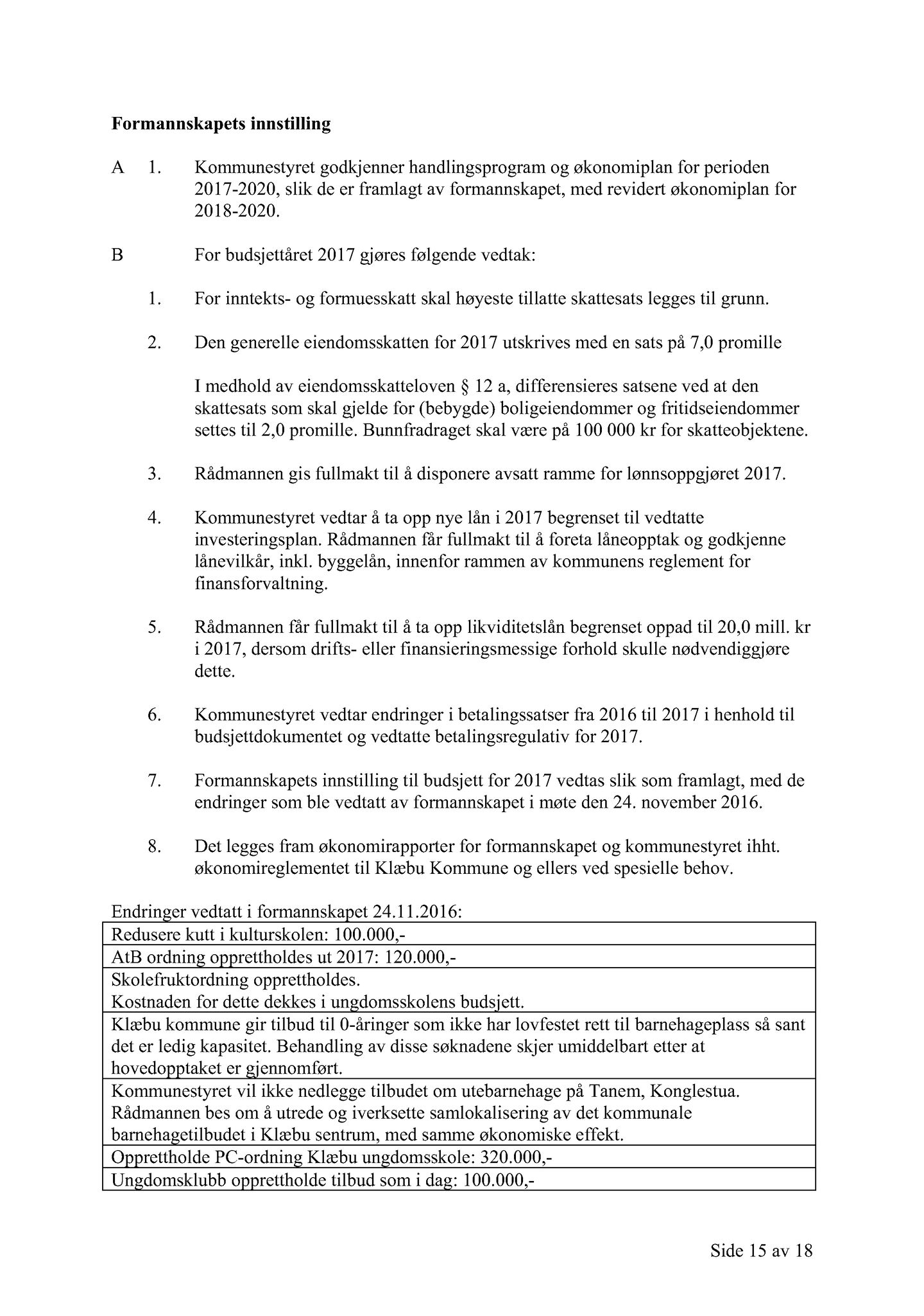 Klæbu Kommune, TRKO/KK/02-FS/L009: Formannsskapet - Møtedokumenter, 2016, p. 3665