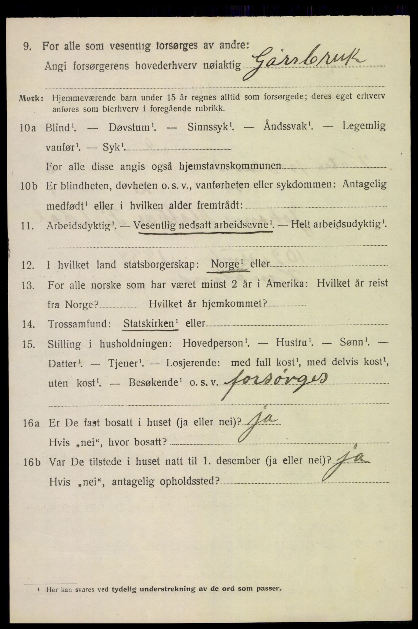 SAK, 1920 census for Vestre Moland, 1920, p. 4756