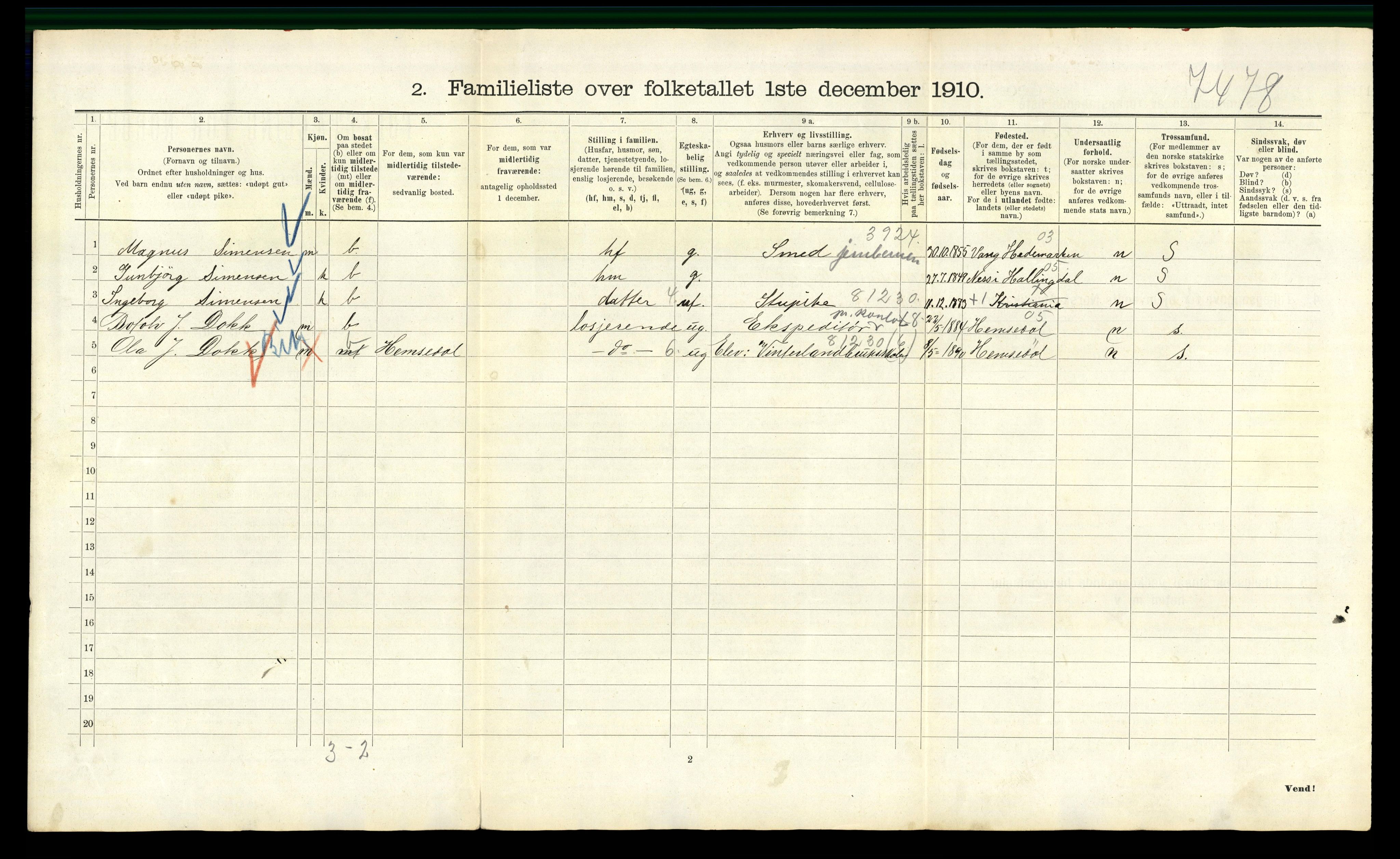 RA, 1910 census for Kristiania, 1910, p. 72972