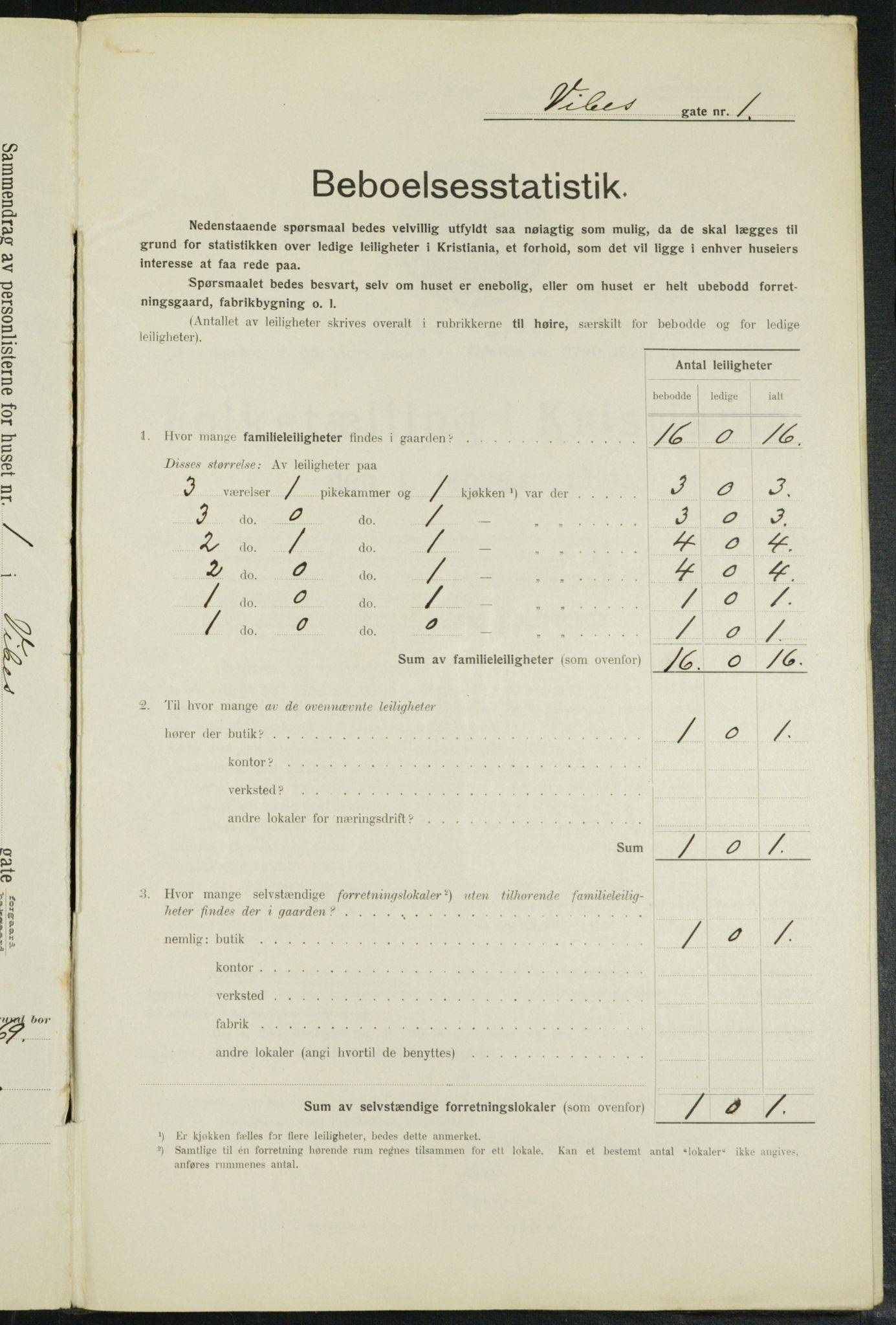 OBA, Municipal Census 1914 for Kristiania, 1914, p. 123611