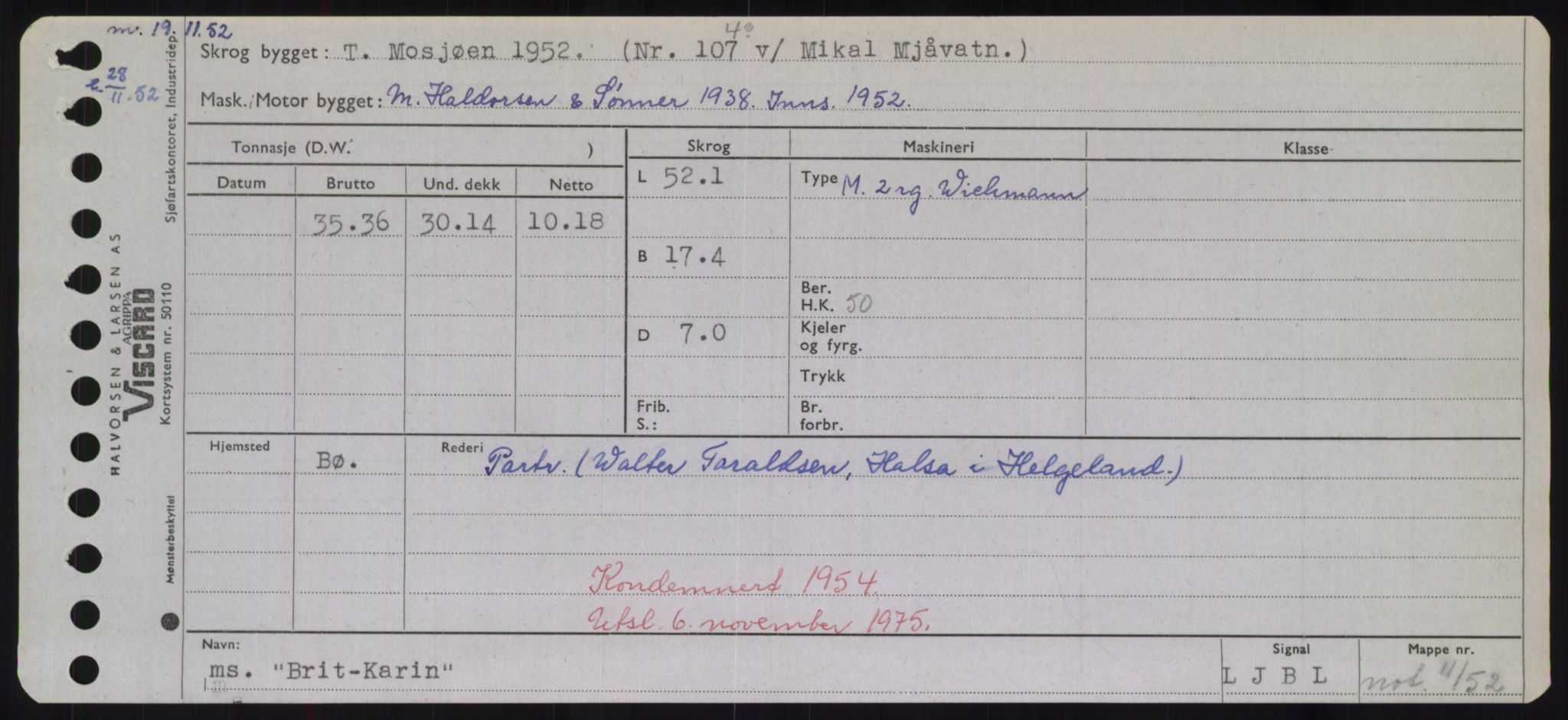 Sjøfartsdirektoratet med forløpere, Skipsmålingen, RA/S-1627/H/Hd/L0005: Fartøy, Br-Byg, p. 295