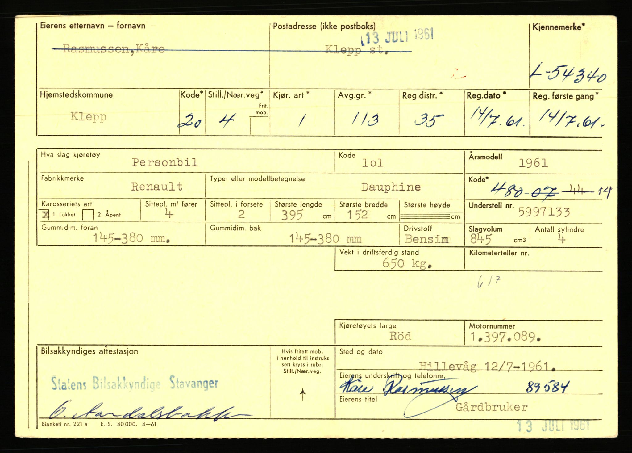 Stavanger trafikkstasjon, AV/SAST-A-101942/0/F/L0054: L-54200 - L-55699, 1930-1971, p. 287