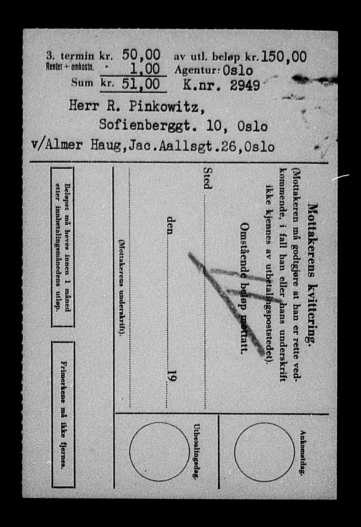 Justisdepartementet, Tilbakeføringskontoret for inndratte formuer, AV/RA-S-1564/H/Hc/Hcc/L0969: --, 1945-1947, p. 143