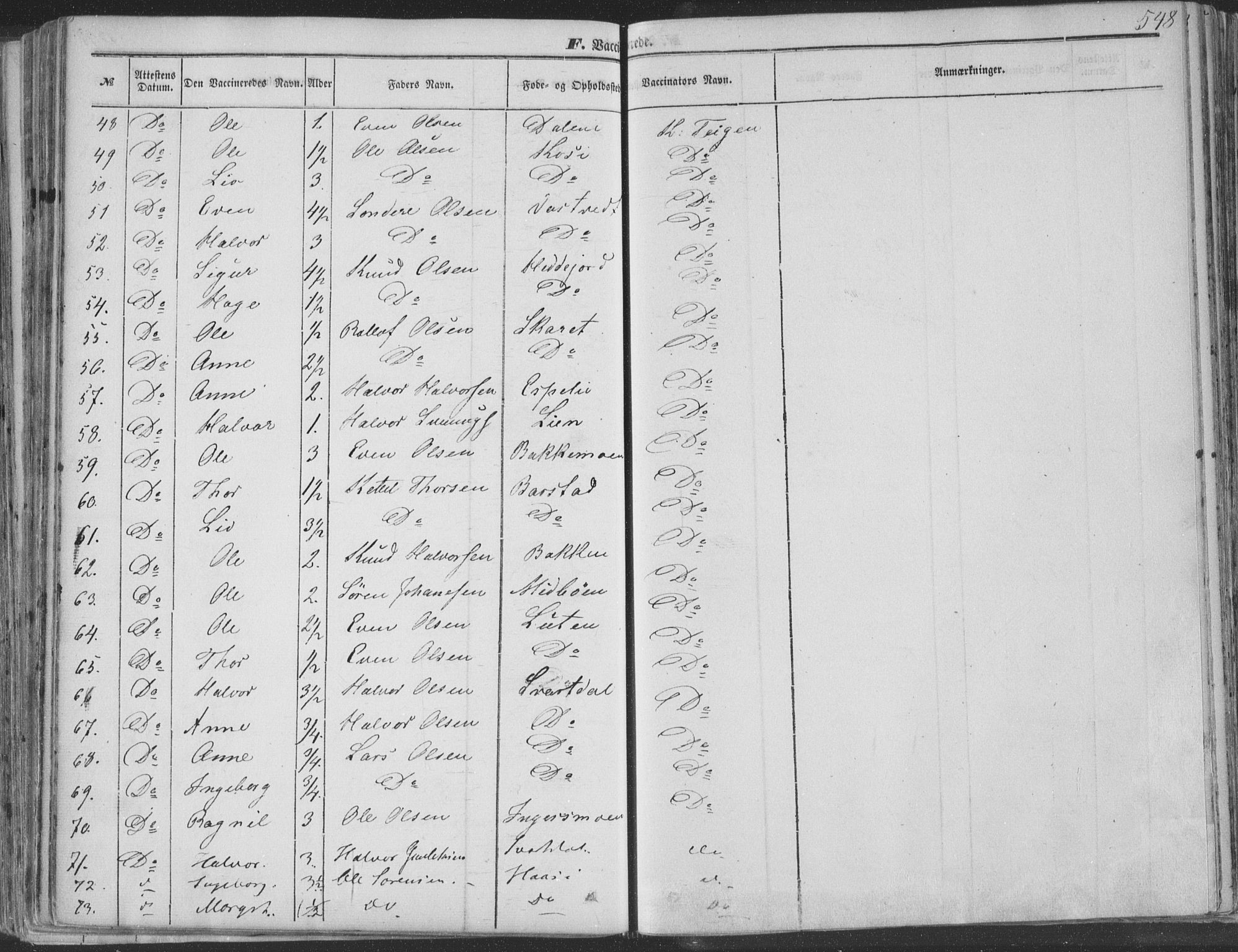Seljord kirkebøker, SAKO/A-20/F/Fa/L012b: Parish register (official) no. I 12B, 1850-1865, p. 548