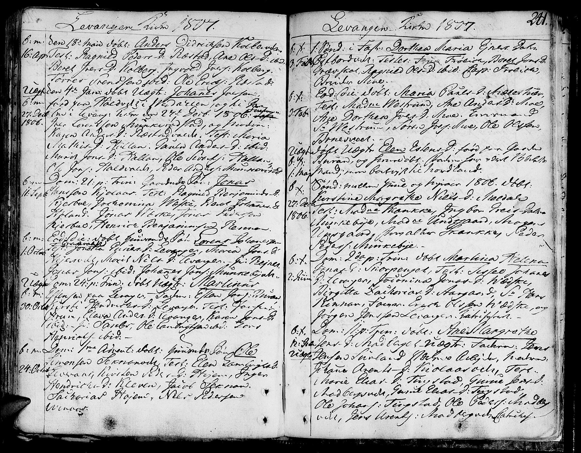 Ministerialprotokoller, klokkerbøker og fødselsregistre - Nord-Trøndelag, SAT/A-1458/717/L0144: Parish register (official) no. 717A02 /3, 1805-1809, p. 241