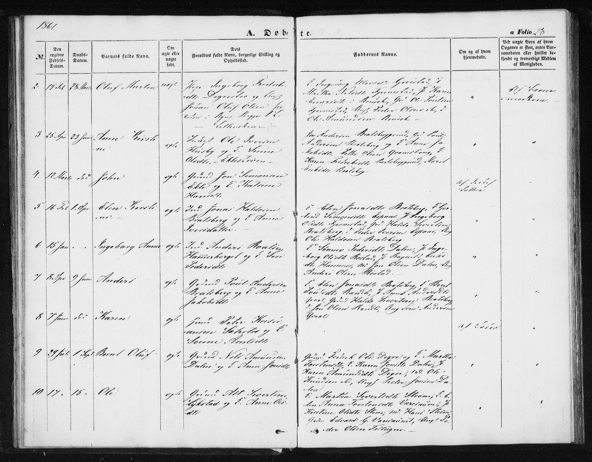 Ministerialprotokoller, klokkerbøker og fødselsregistre - Sør-Trøndelag, SAT/A-1456/608/L0332: Parish register (official) no. 608A01, 1848-1861, p. 28