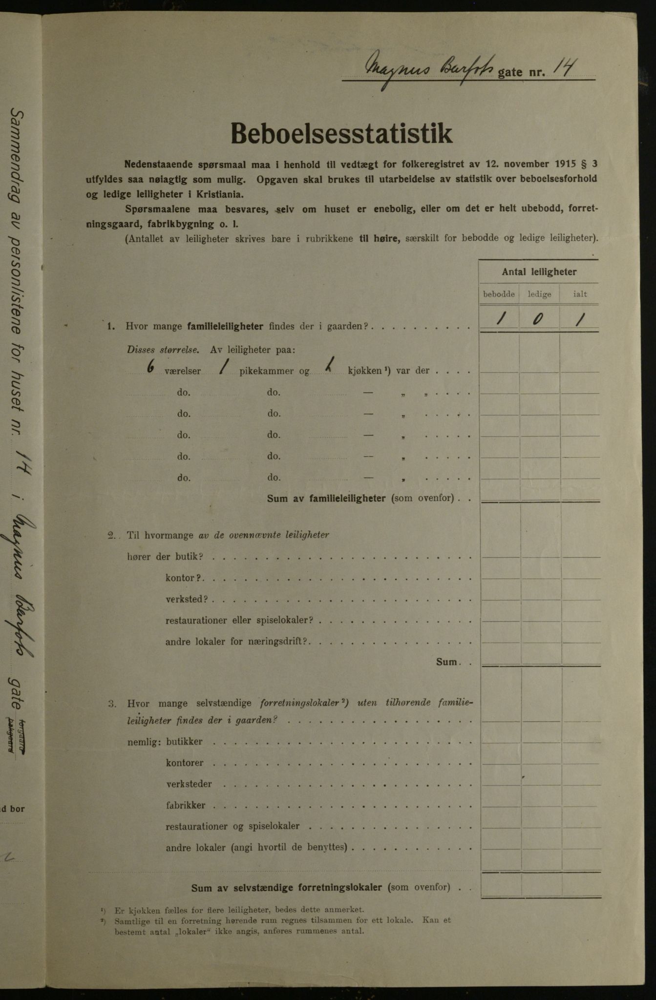 OBA, Municipal Census 1923 for Kristiania, 1923, p. 65669