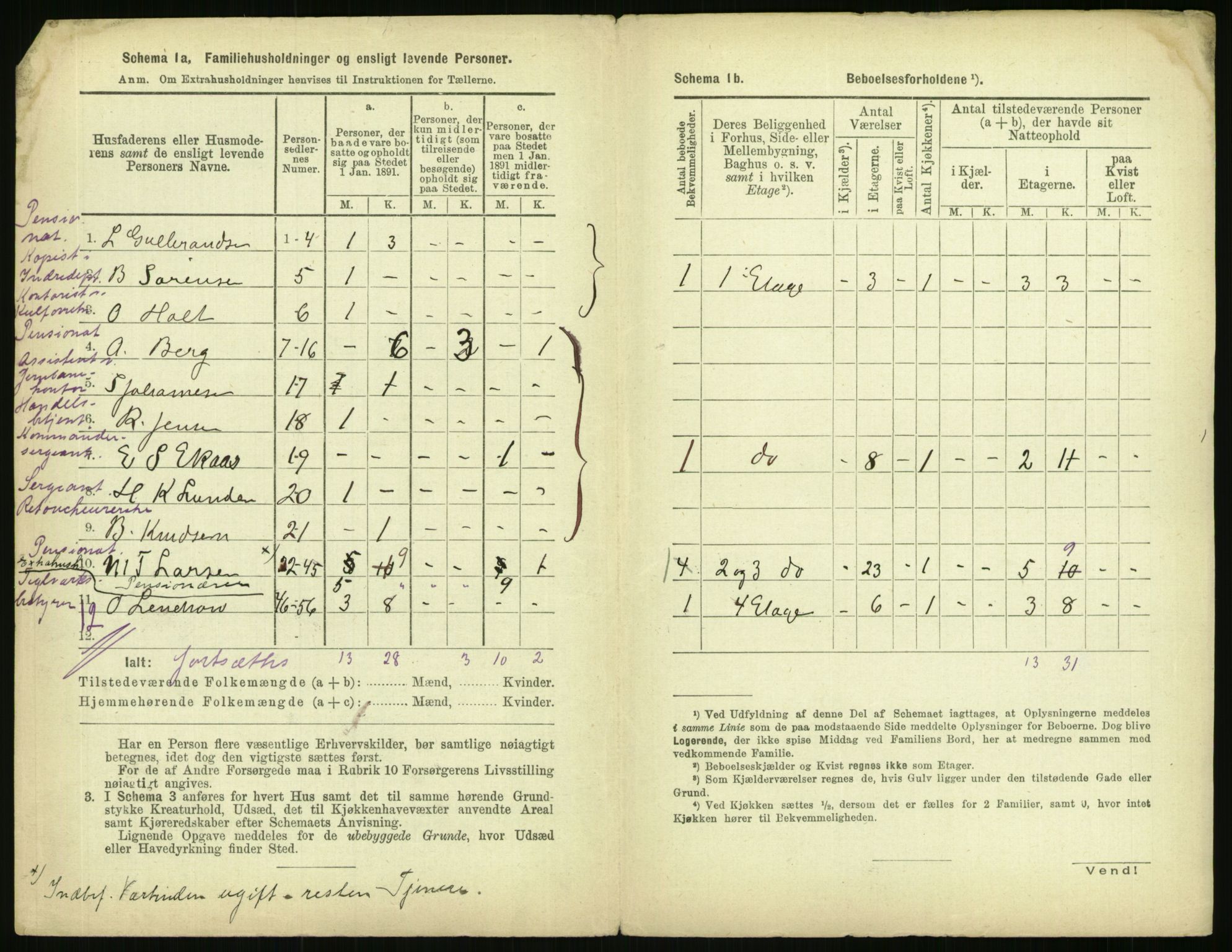 RA, 1891 census for 0301 Kristiania, 1891, p. 38496