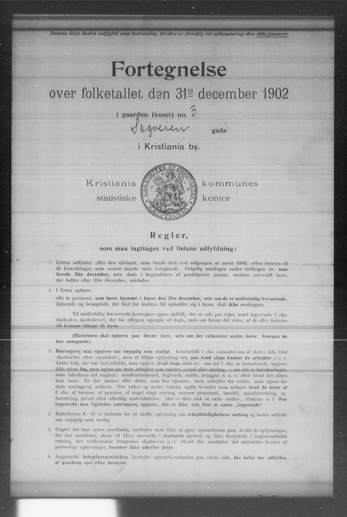 OBA, Municipal Census 1902 for Kristiania, 1902, p. 16443