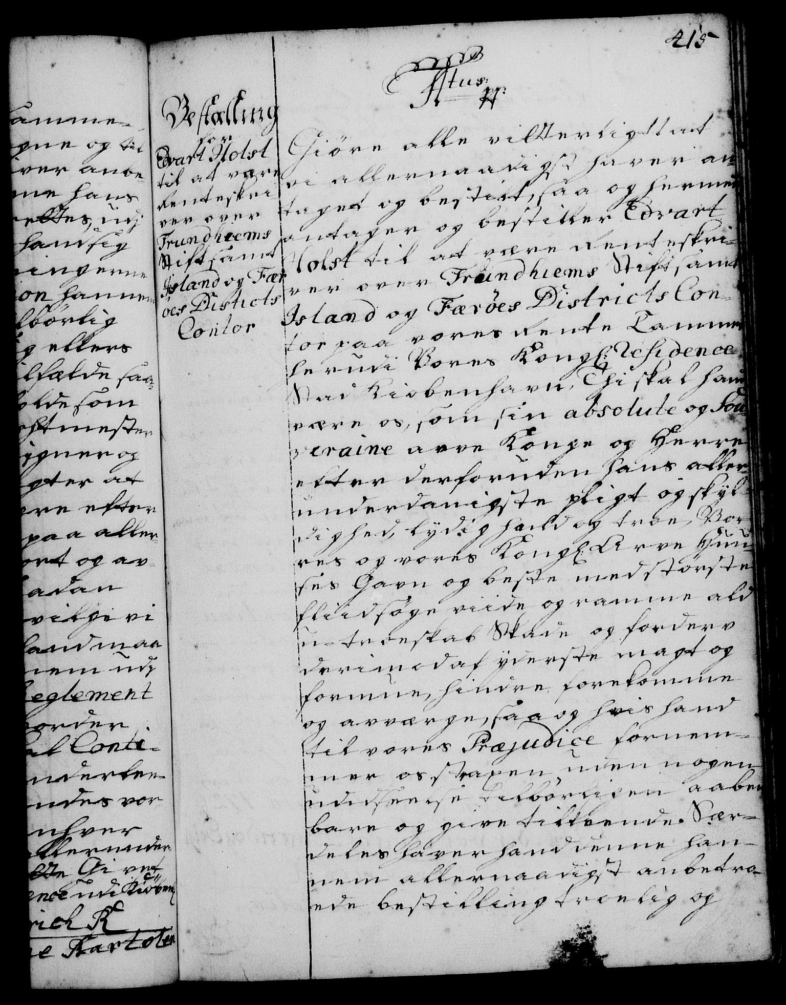 Rentekammeret, Kammerkanselliet, RA/EA-3111/G/Gg/Gge/L0001: Norsk bestallingsprotokoll med register (merket RK 53.25), 1720-1730, p. 415