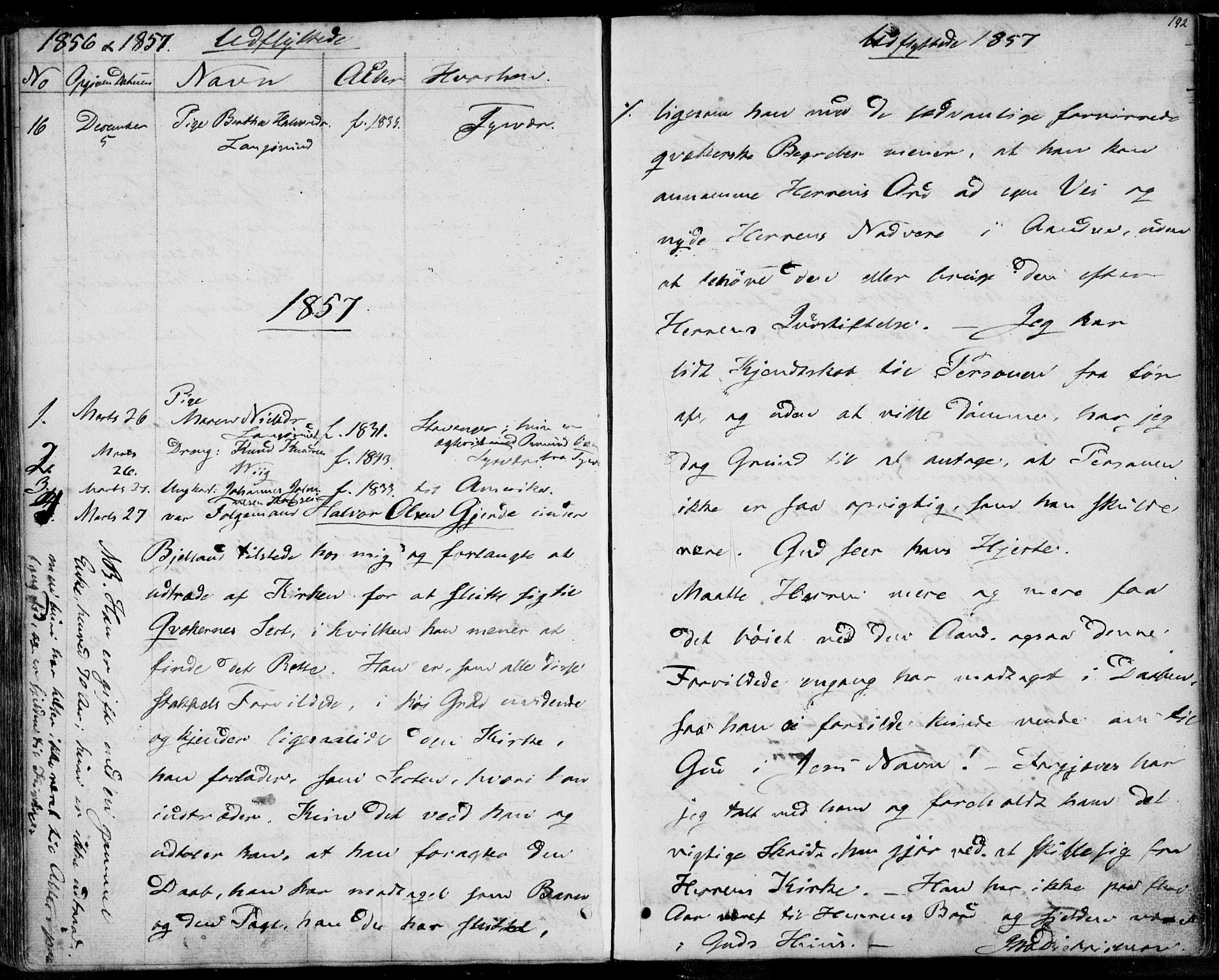 Nedstrand sokneprestkontor, AV/SAST-A-101841/01/IV: Parish register (official) no. A 8, 1839-1860, p. 192