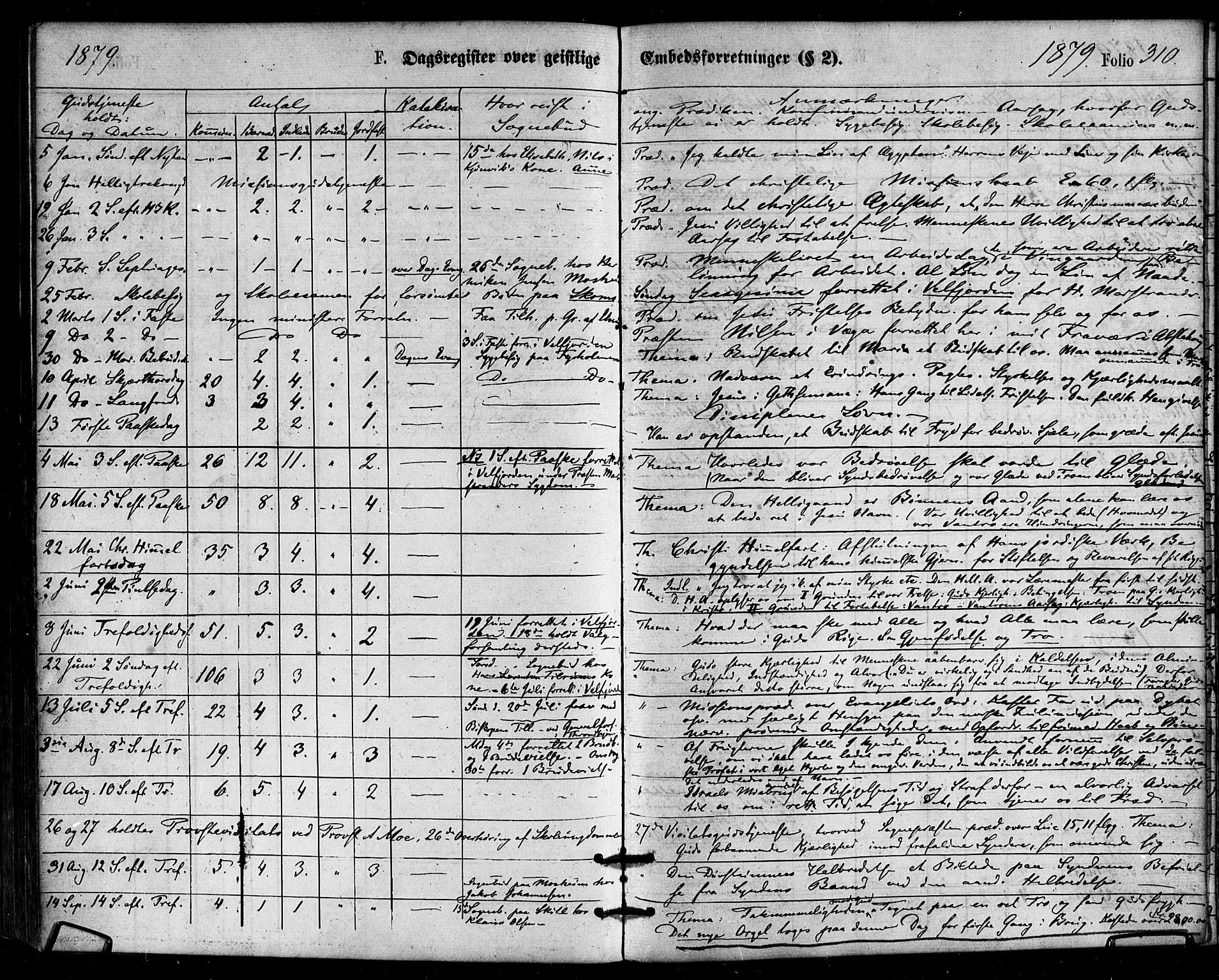 Ministerialprotokoller, klokkerbøker og fødselsregistre - Nordland, SAT/A-1459/813/L0199: Parish register (official) no. 813A09, 1875-1885, p. 310